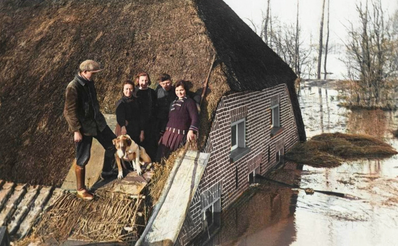 Fragments of History: Interesting and Rare Retro Photos of Europe. 20 Colorized Photos of the 20th Century. Part IX - My, Historical photo, The photo, 20th century, Europe, France, Germany, Italy, Belgium, Netherlands (Holland), England, Norway, Switzerland, Longpost