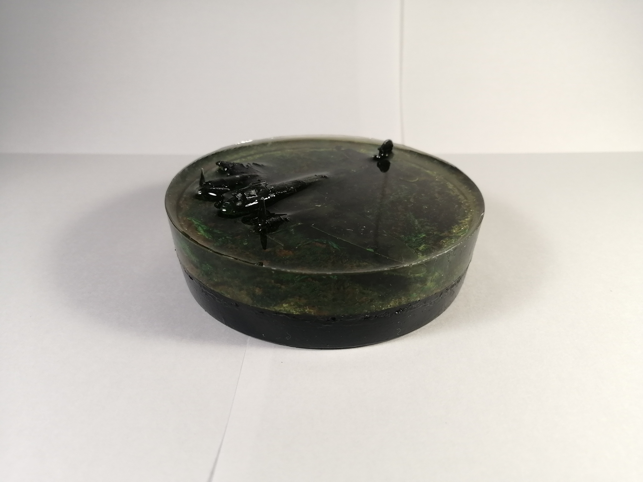 Diorama Crashed Ju-88 A-4 in the swamp - My, Needlework, With your own hands, Crafts, Workshop, Diorama, Prefabricated model, Master, Longpost, Needlework without process