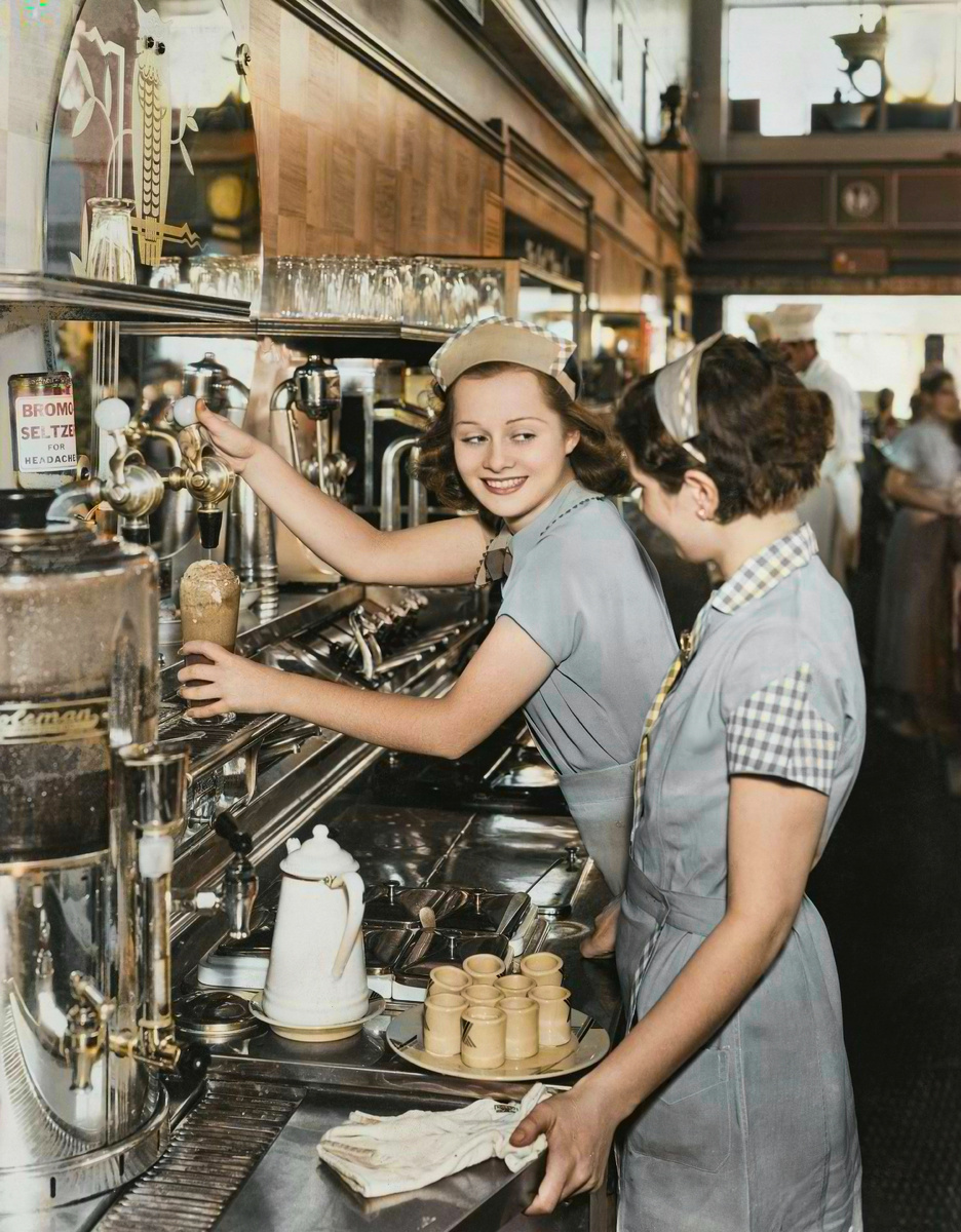 A selection of interesting and unusual photographs from the USA. 20 colorized photographs of the 20th century. Part IX - My, Historical photo, Old photo, USA, 20th century, Colorization, Longpost