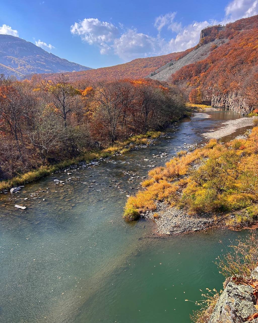 Осеннее Ущелье Дарданеллы - Дальний Восток, Красивый вид, Природа, Осень, Длиннопост