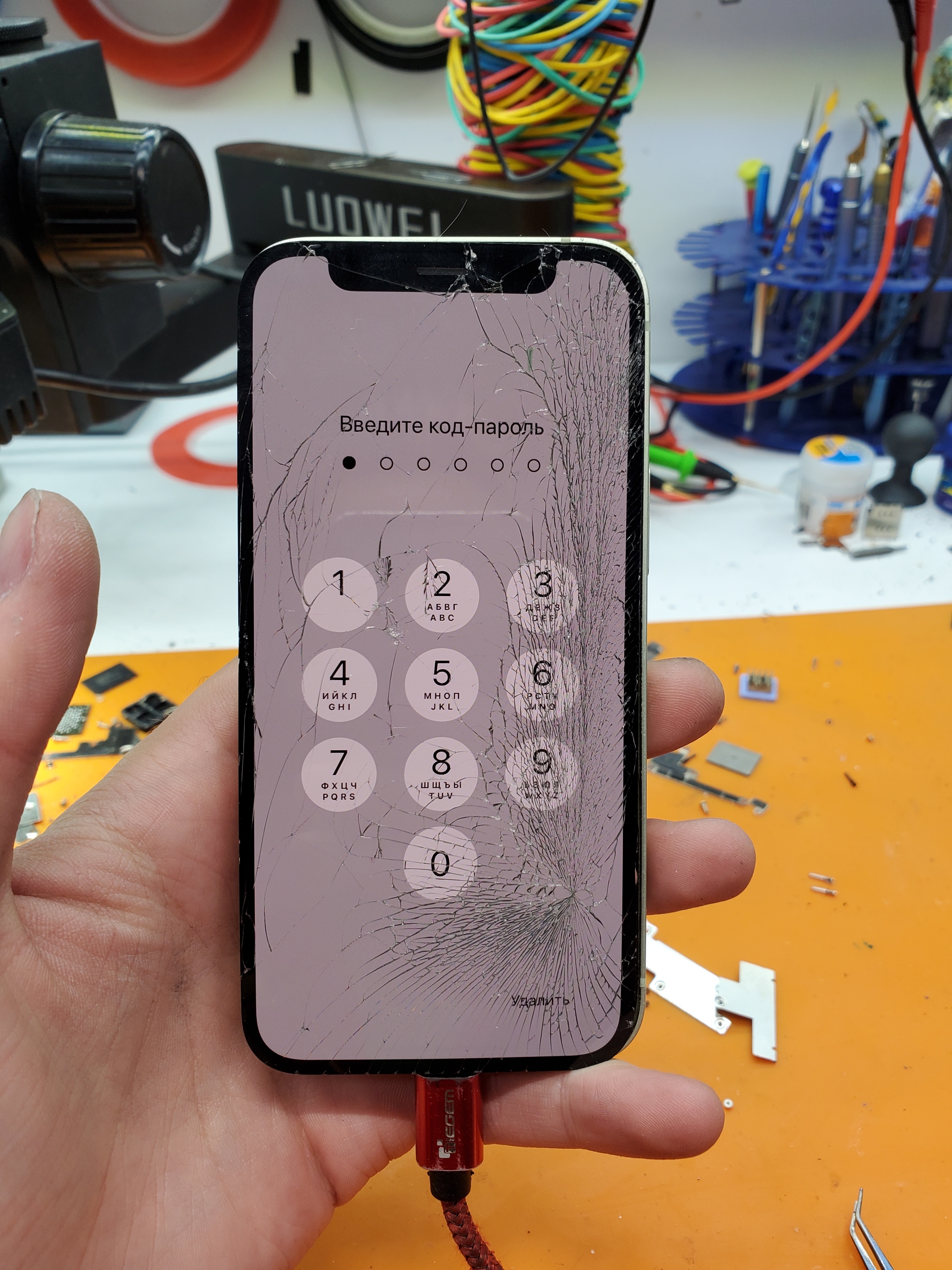 Частичный ремонт кусанного яблочка iphone 12 mini. Recovery data - Моё, Москва, Ремонт техники, Apple, Iphone 12, Пайка, Восстановление данных, Дорого, Мат, Длиннопост