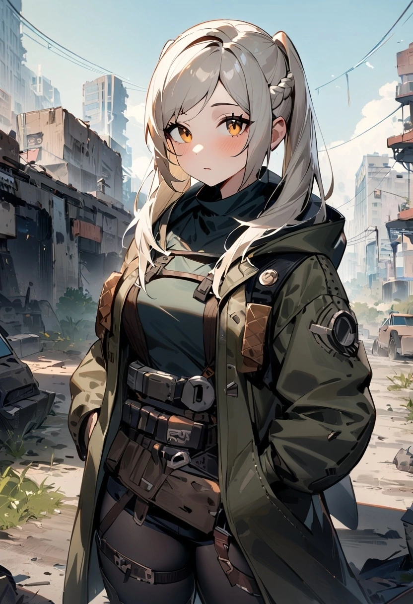 What if... 3 Fire Emblem girls in a post-apocalyptic, dystopian futurism? - My, Anime, Anime art, Neural network art, Stable diffusion, Fire emblem, Dystopia, Futurism, Post apocalypse, Girls, Нейронные сети, Longpost, Byleth, Robin, Corrin