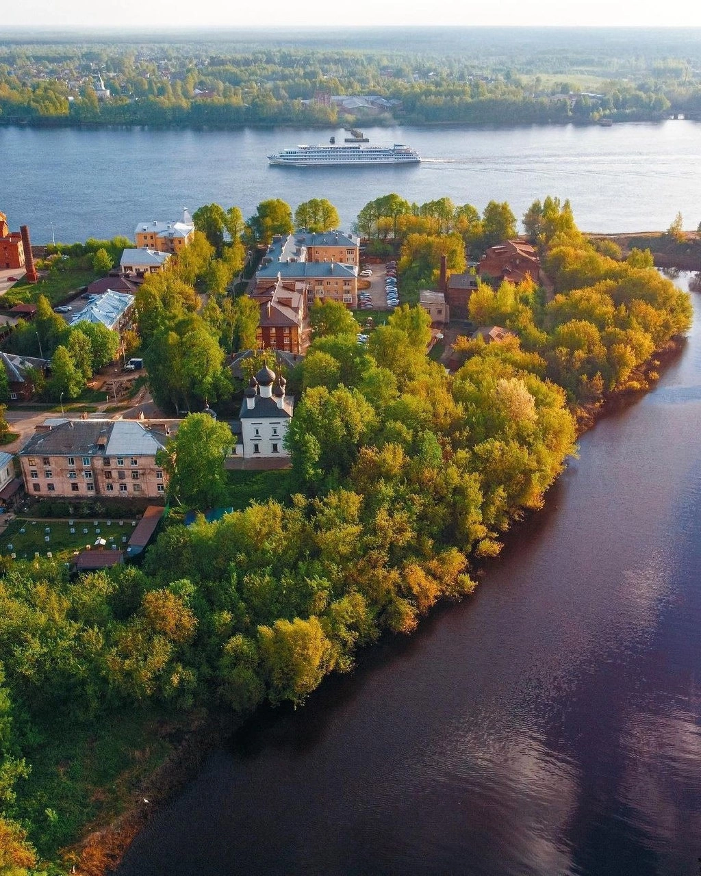 Rybinsk from above, Yaroslavl region - Rybinsk, Yaroslavskaya oblast, The photo, Autumn, beauty