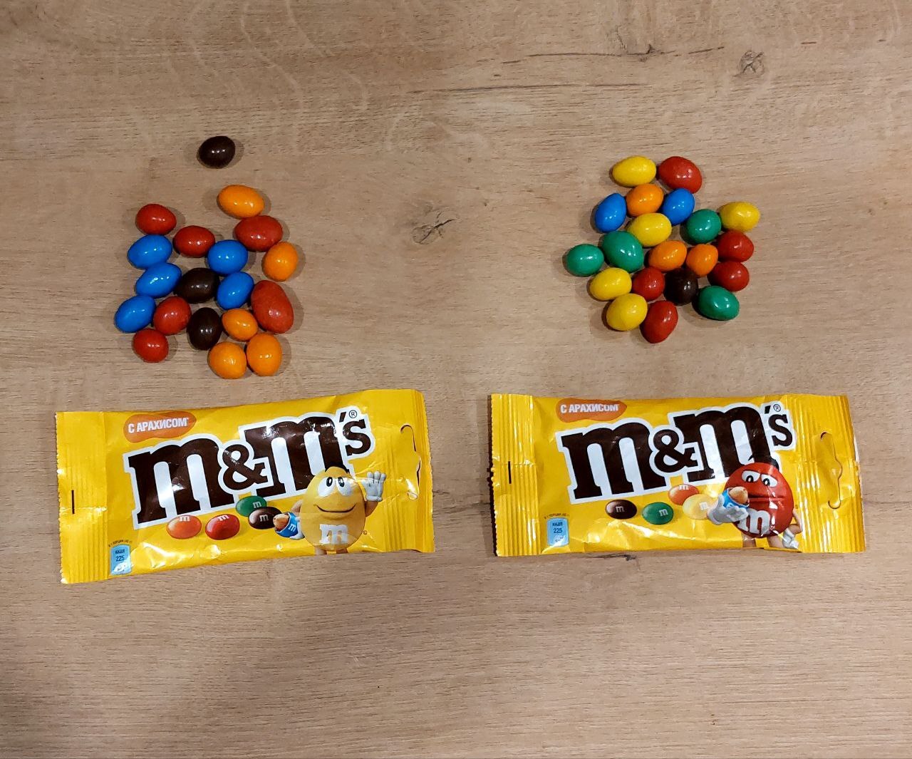 Сколько штук M&M’s в пачке? | Пикабу