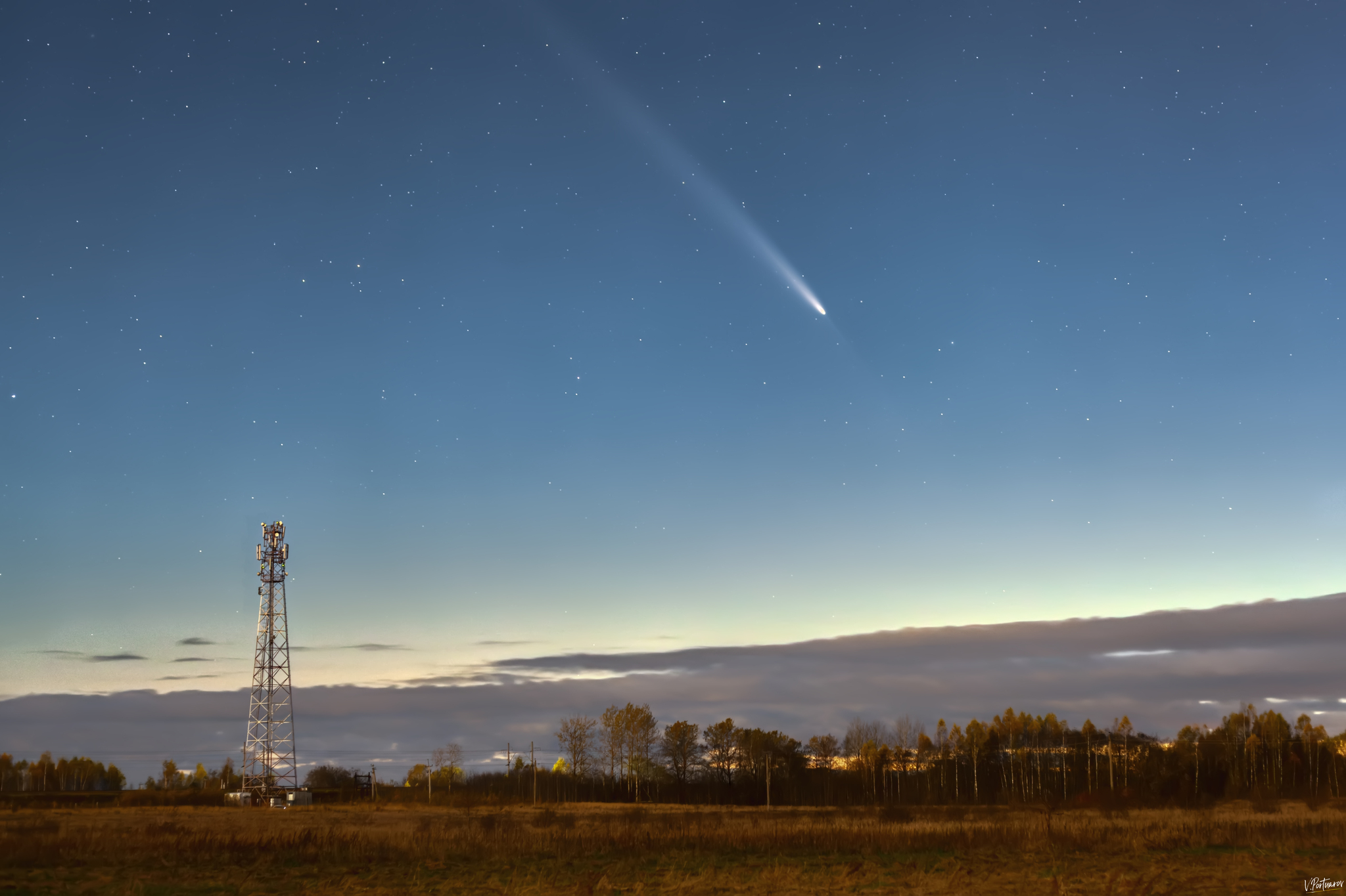 Лучшие фотографии кометы C/2023 A3 (Цзыцзиньшань — ATLAS) от Российских астрофотографов - Моё, Космос, Комета, Астрофото, Астрономия, Звездное небо, Длиннопост