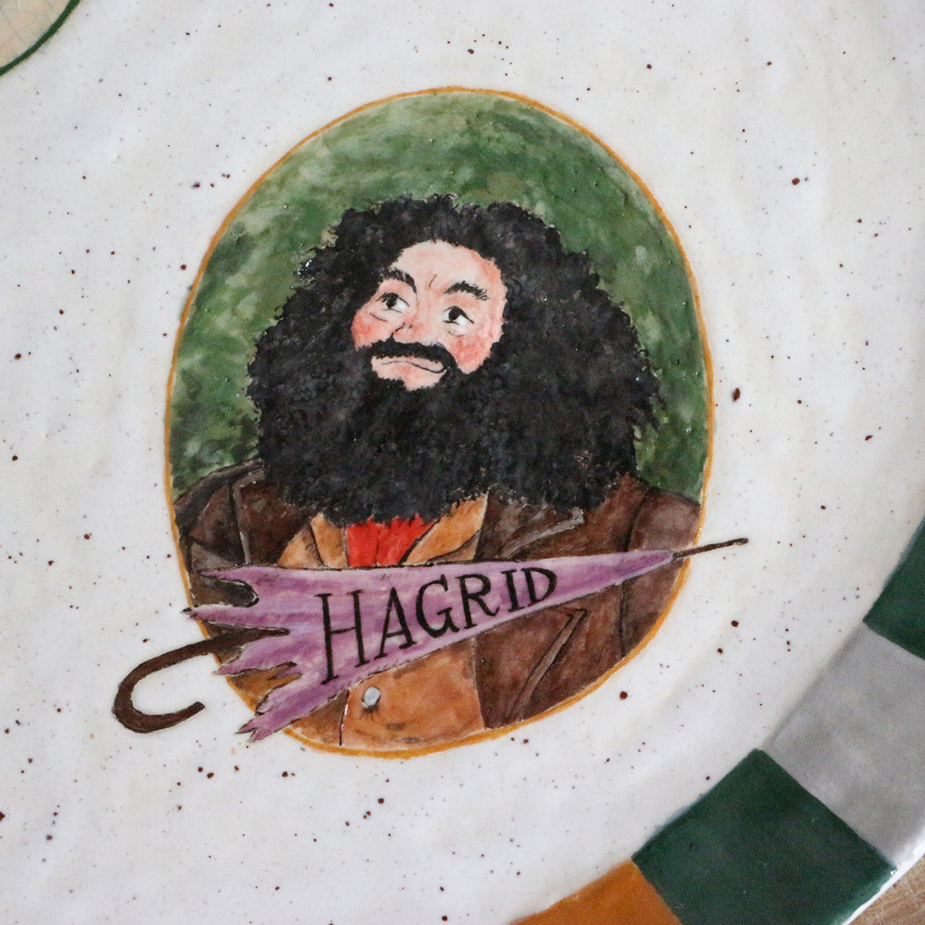 My Hogwarts dishes - My, Harry Potter, Decor, Needlework with process, Artist, Tableware, Potter addicts, Longpost, Hagrid, Luna Lovegood, Severus Snape, Video, Vertical video