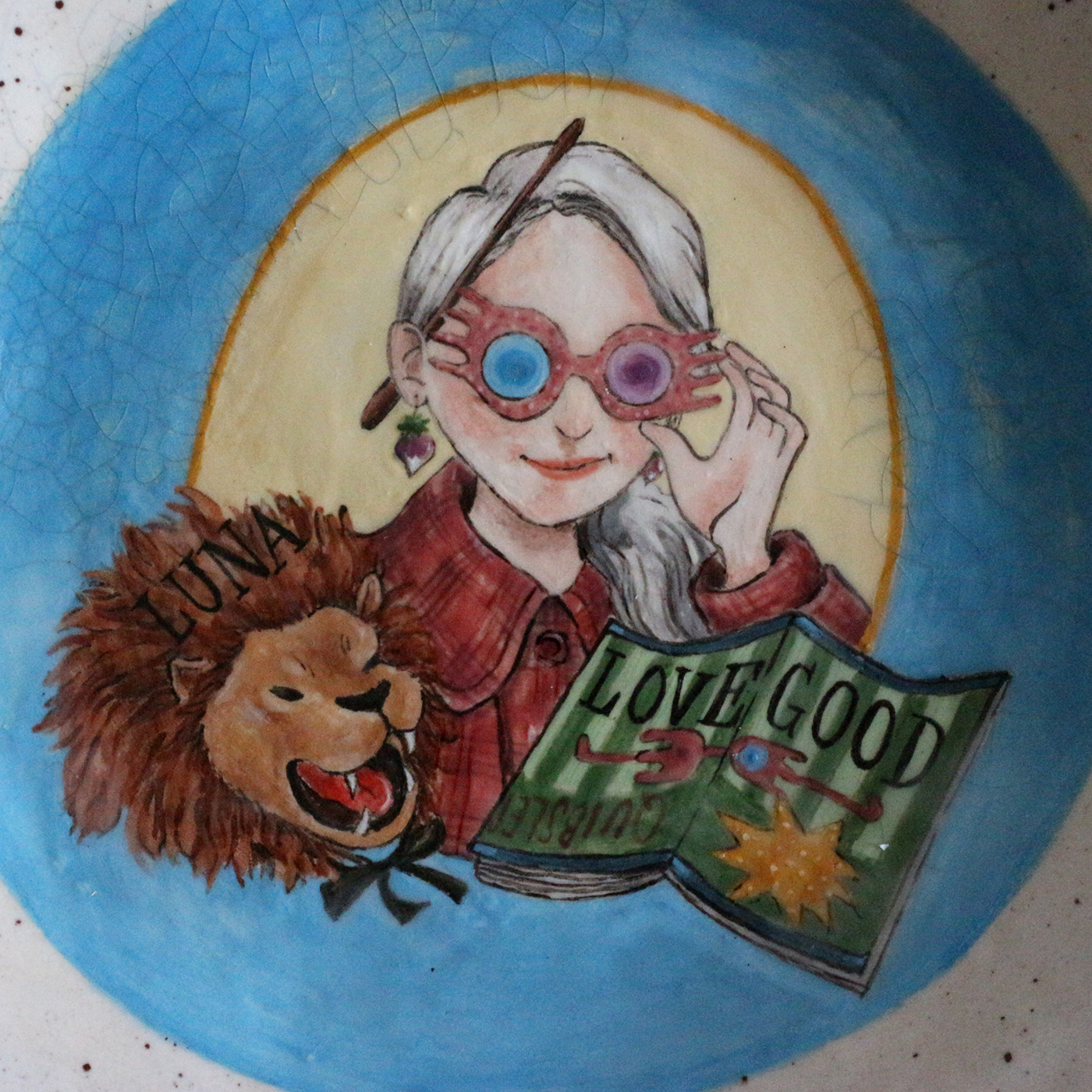 My Hogwarts dishes - My, Harry Potter, Decor, Needlework with process, Artist, Tableware, Potter addicts, Longpost, Hagrid, Luna Lovegood, Severus Snape, Video, Vertical video