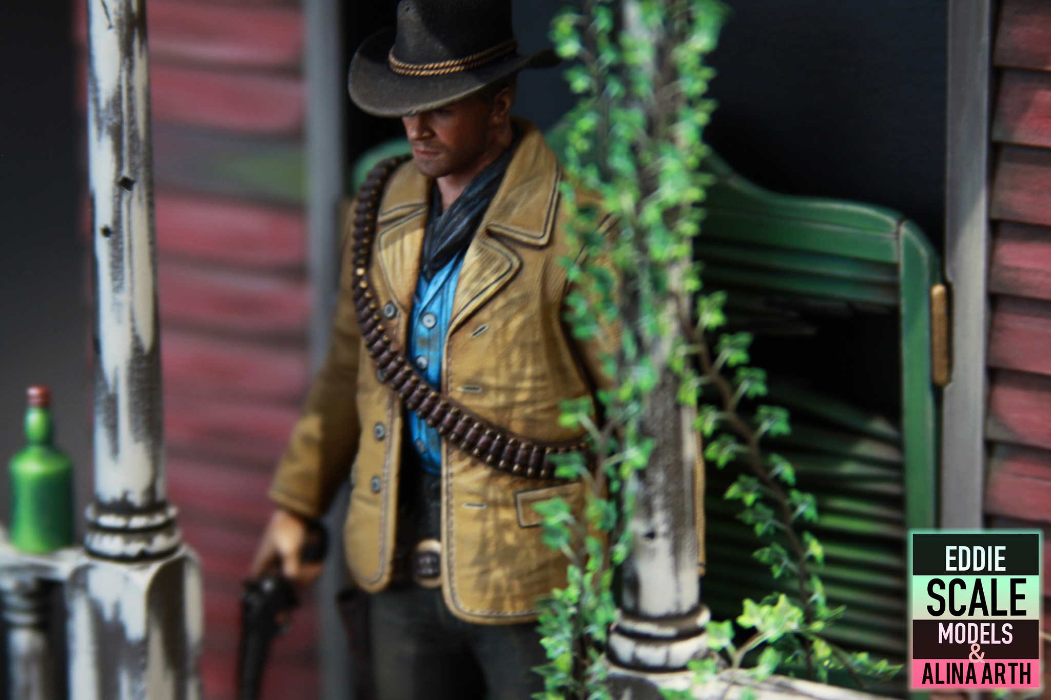 Diorama Red Dead Redemtion 2 Arthur Morgan - Моё, Коллекционирование, 3D печать, Моделизм, Диорама, 3D принтер, Масштабная модель, Стендовый моделизм, Покраска миниатюр, Red Dead Redemption 2, Ручная работа, Длиннопост