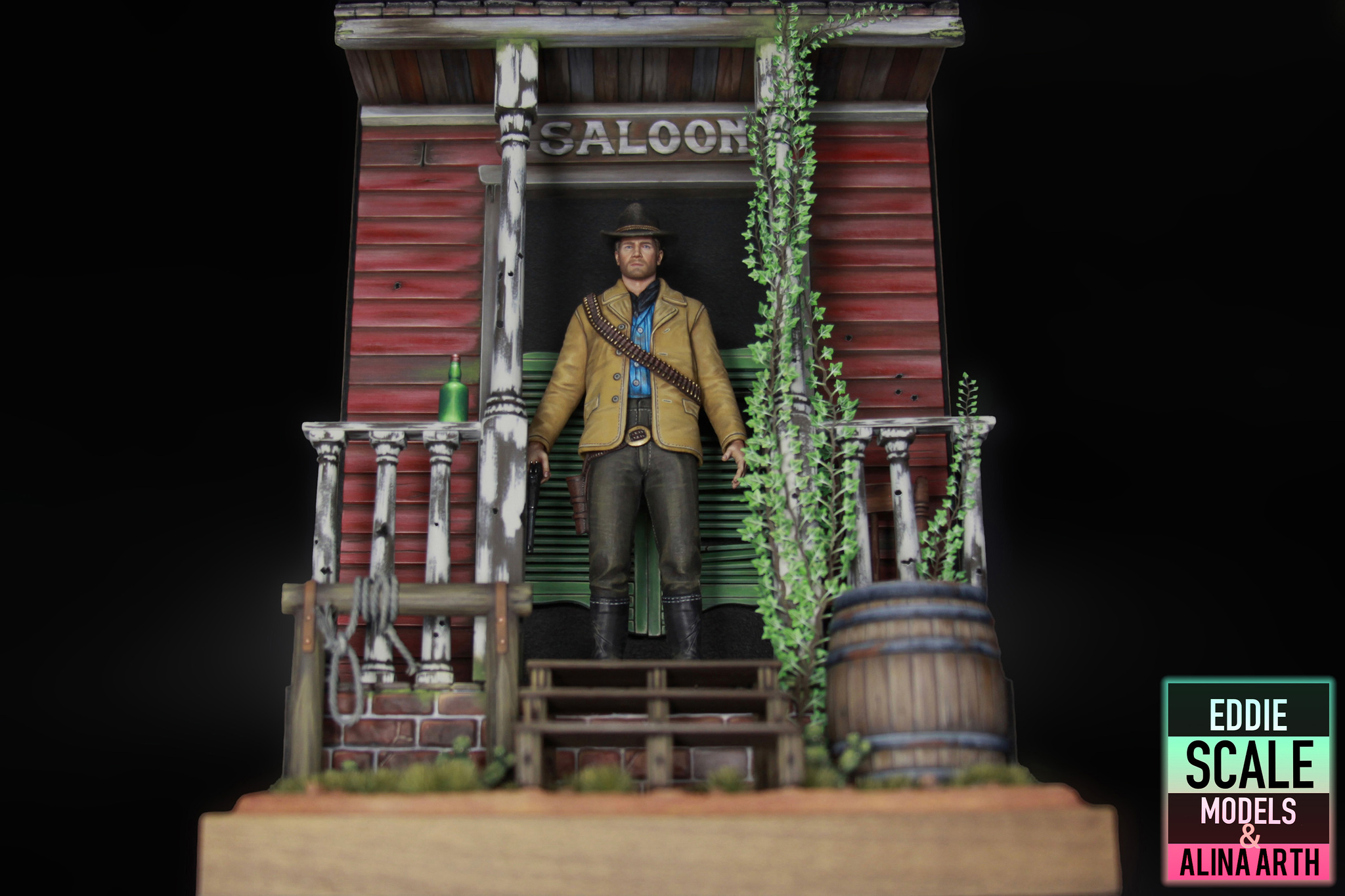 Diorama Red Dead Redemtion 2 Arthur Morgan - My, Collecting, 3D печать, Modeling, Diorama, 3D printer, Scale model, Stand modeling, Painting miniatures, Red dead redemption 2, Handmade, Longpost