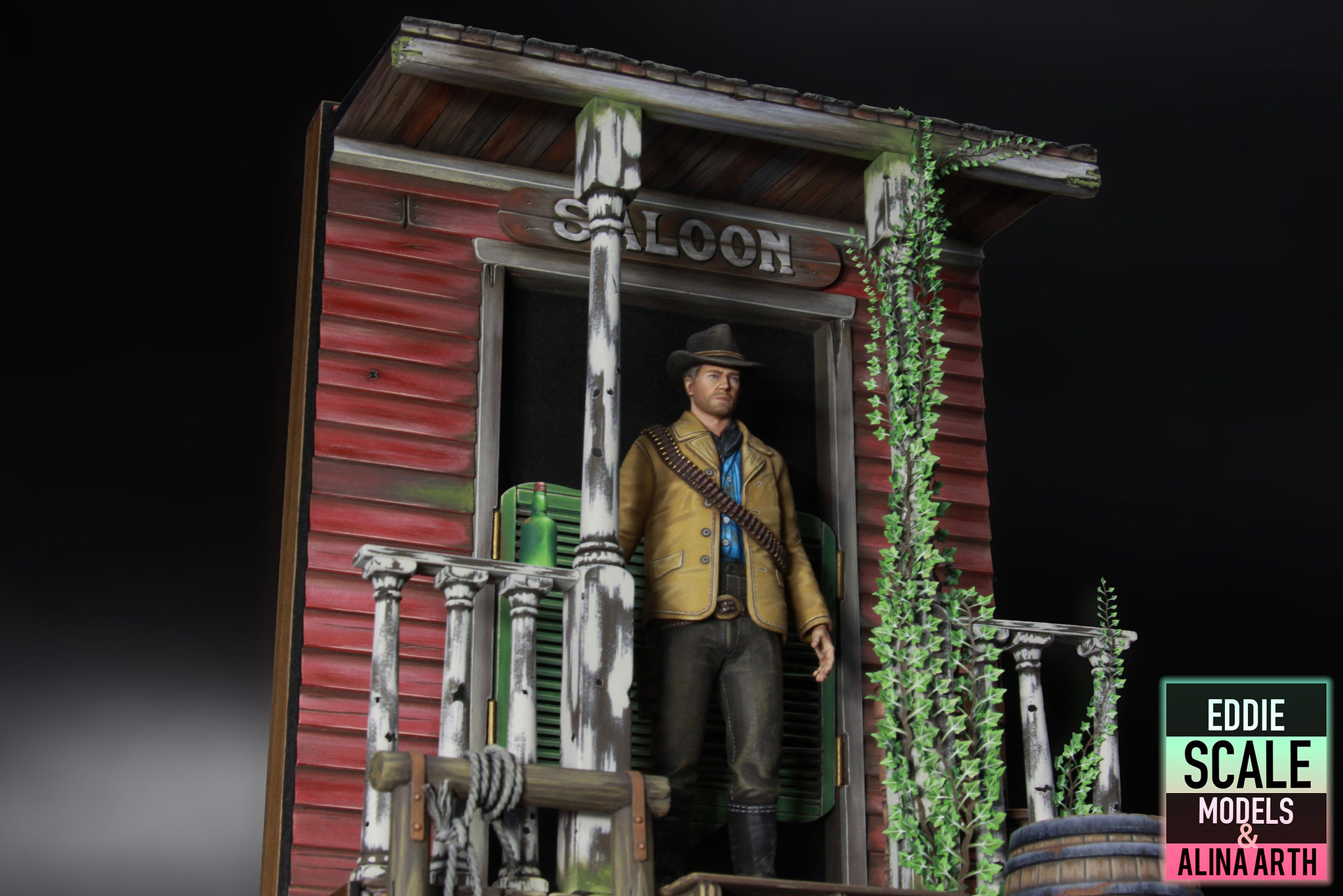 Diorama Red Dead Redemtion 2 Arthur Morgan - My, Collecting, 3D печать, Modeling, Diorama, 3D printer, Scale model, Stand modeling, Painting miniatures, Red dead redemption 2, Handmade, Longpost