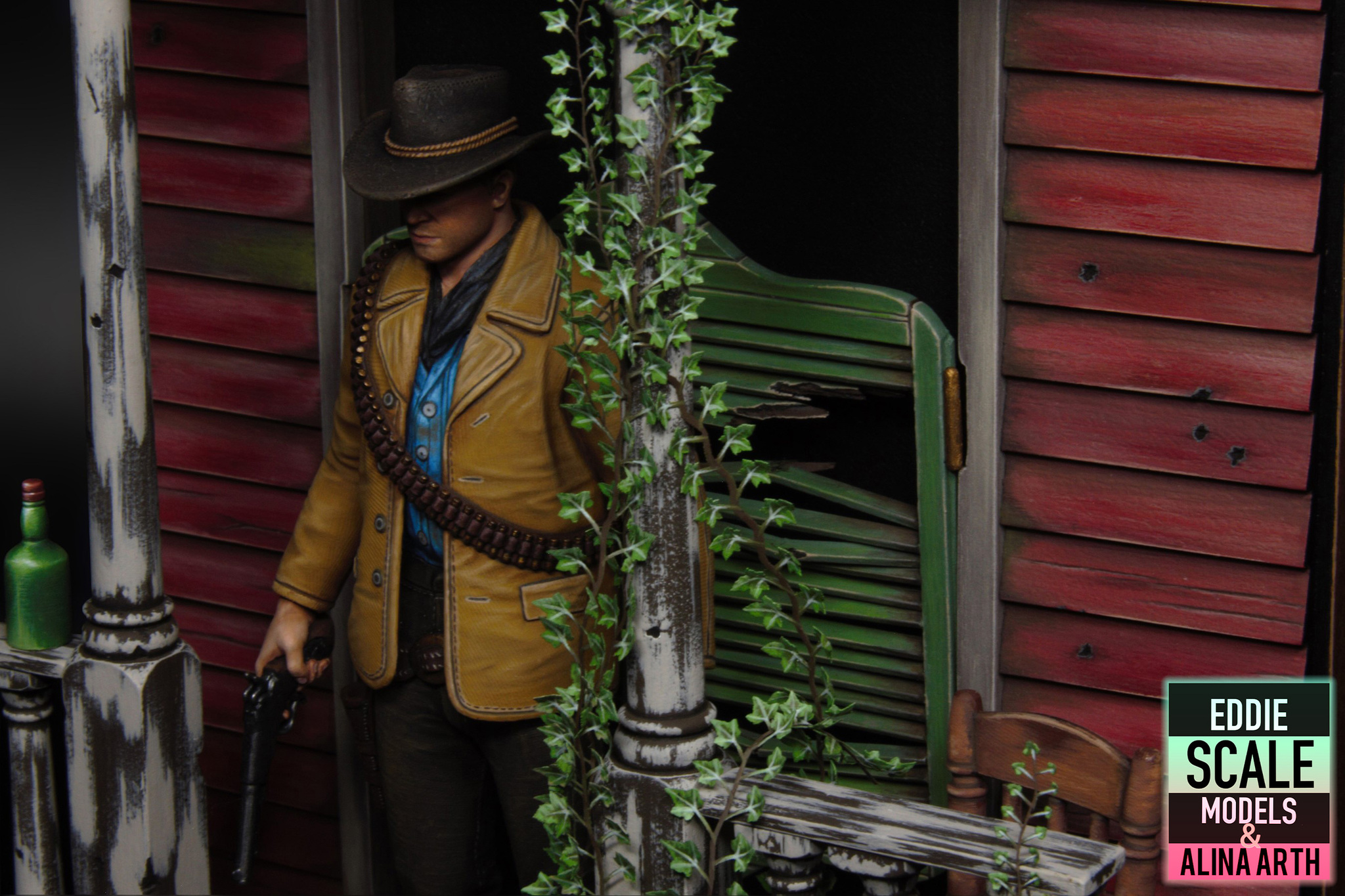 Diorama Red Dead Redemtion 2 Arthur Morgan - My, Collecting, 3D печать, Modeling, Diorama, 3D printer, Scale model, Stand modeling, Painting miniatures, Red dead redemption 2, Handmade, Longpost