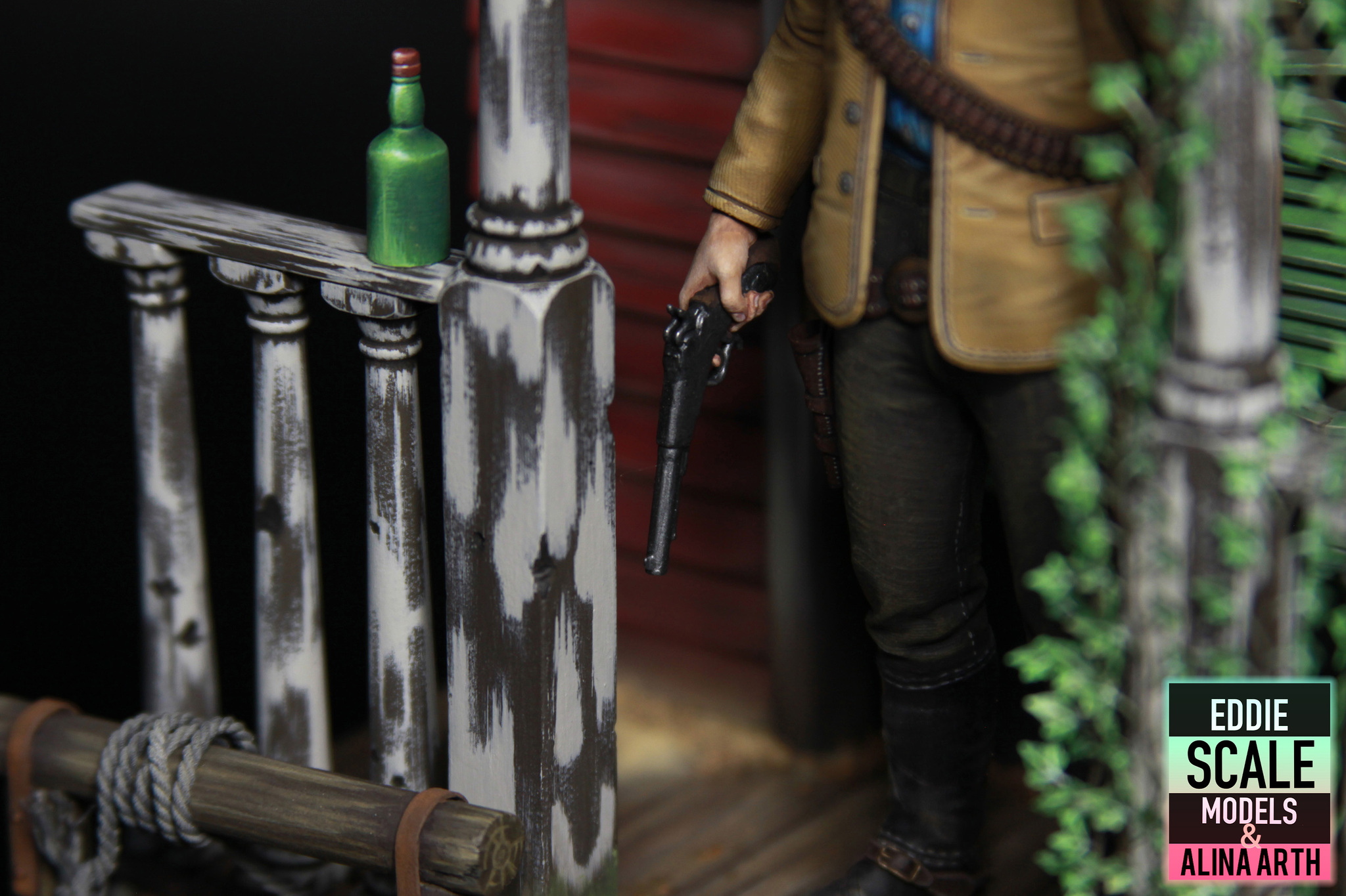 Diorama Red Dead Redemtion 2 Arthur Morgan - My, Collecting, 3D печать, Modeling, Diorama, 3D printer, Scale model, Stand modeling, Painting miniatures, Red dead redemption 2, Handmade, Longpost