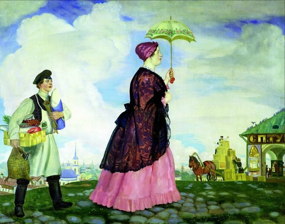 Merchant women in painting - The culture, История России, Painting, Art, Artist, Painting, Longpost