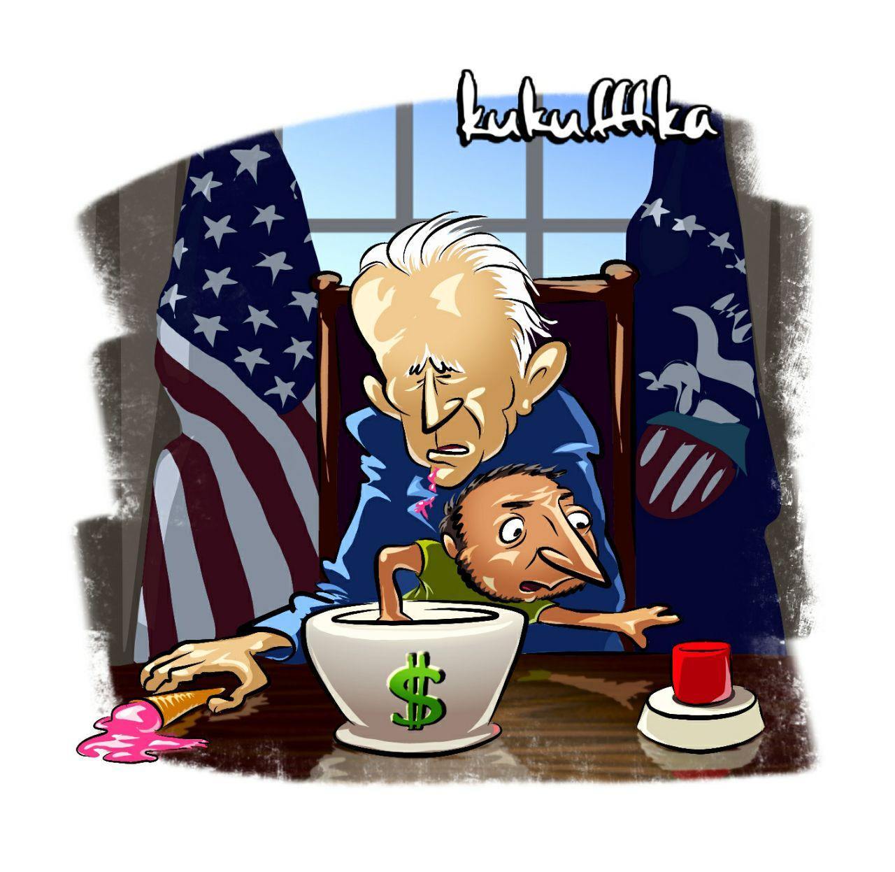 Caricature - Caricature, Memes, Politics, Political satire, Joe Biden, Vladimir Zelensky