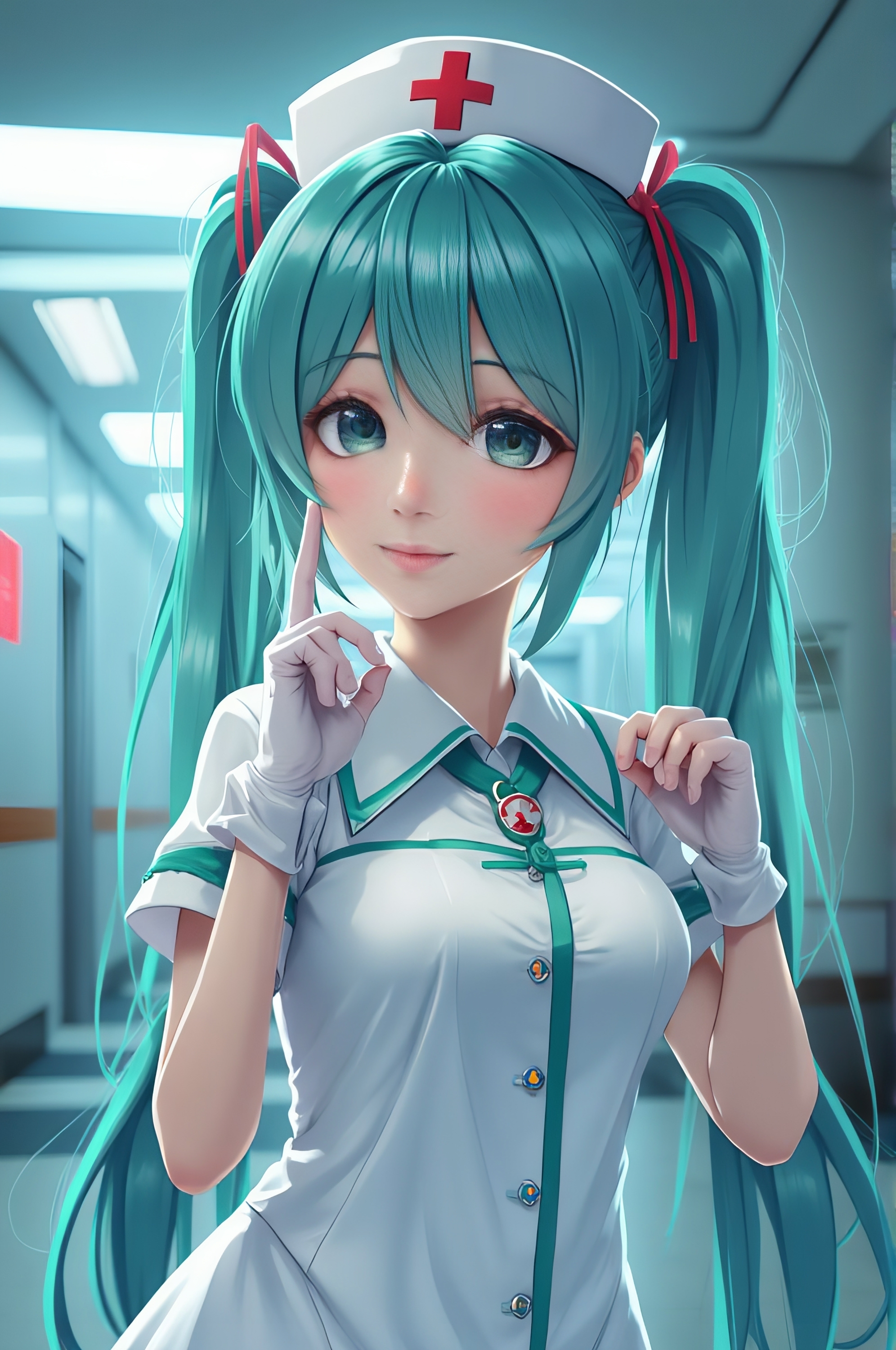 Miku is important for different things. Miku needs different things. - My, Neural network art, Anime, Profession, Hatsune Miku, Flux, Longpost, Friday Miku