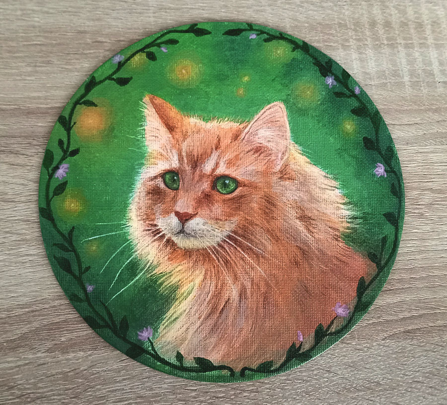 It never hurts to add some cats to your feed - My, Animals, cat, Acrylic, Painting, Art, Animalistics