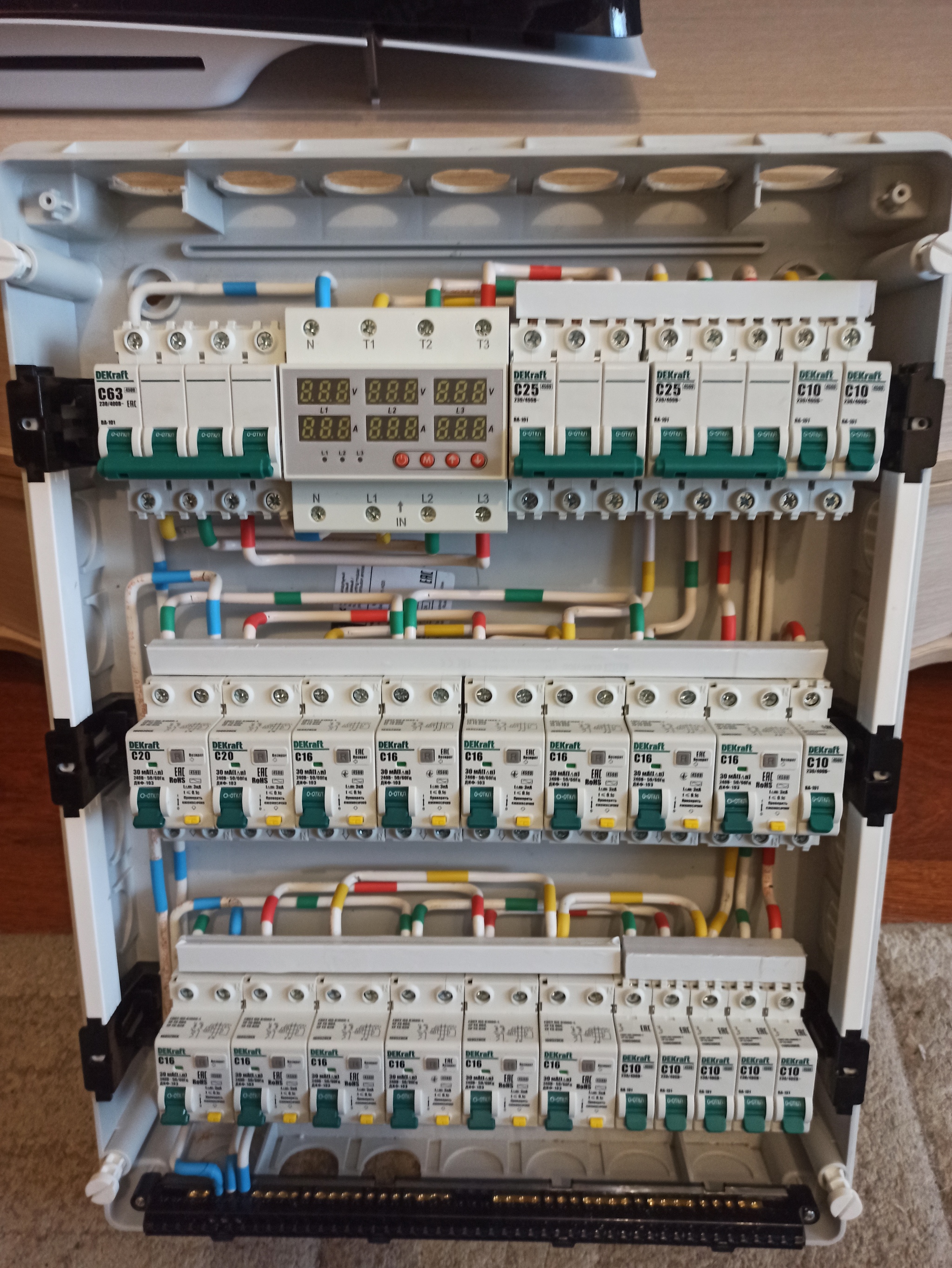 A bit of electroporn 3 - My, Electrician, Электрик, Electrical board, Longpost