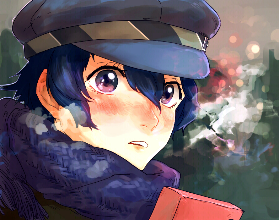 Подарок для тебя... - Арт, Аниме, Anime Art, Persona, Persona 4, Naoto Shirogane, Игры, Game Art