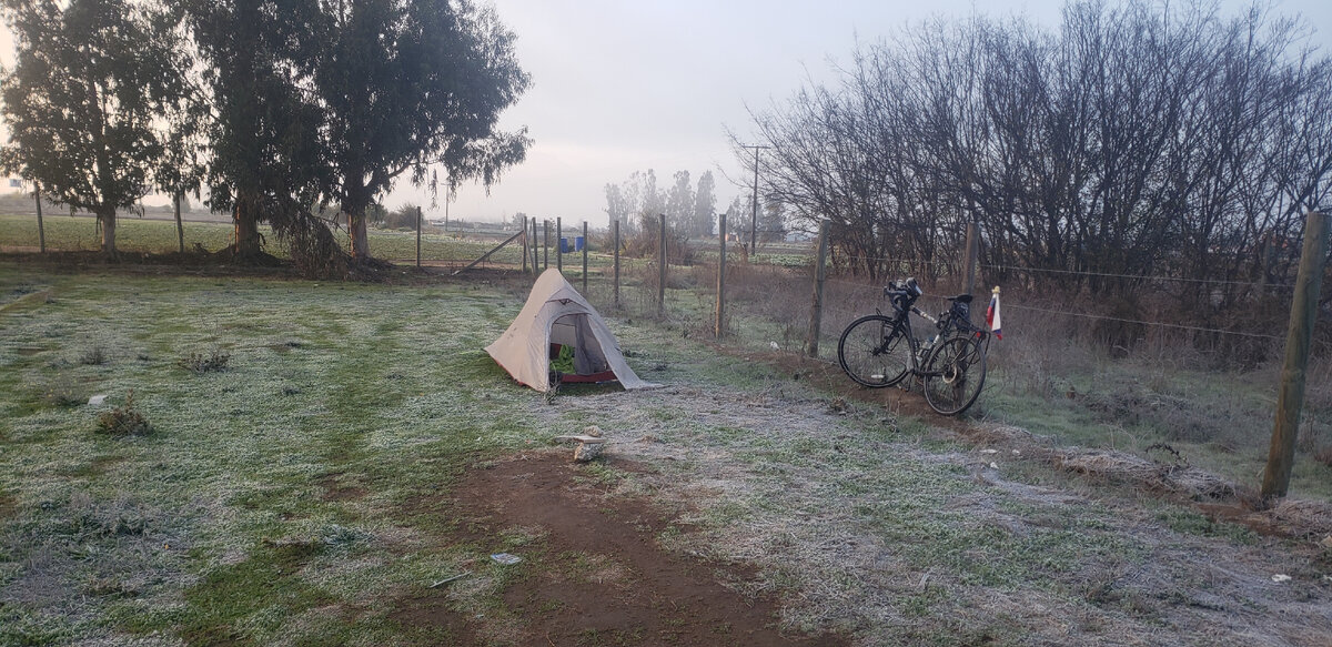 Overnight stay in freezing temperatures. Arrived in Santiago - My, A bike, Bike trip, Solo travel, Travels, South America, Chile, Santiago, Andes, Cyclist, Bike ride, The mountains, Road, Longpost