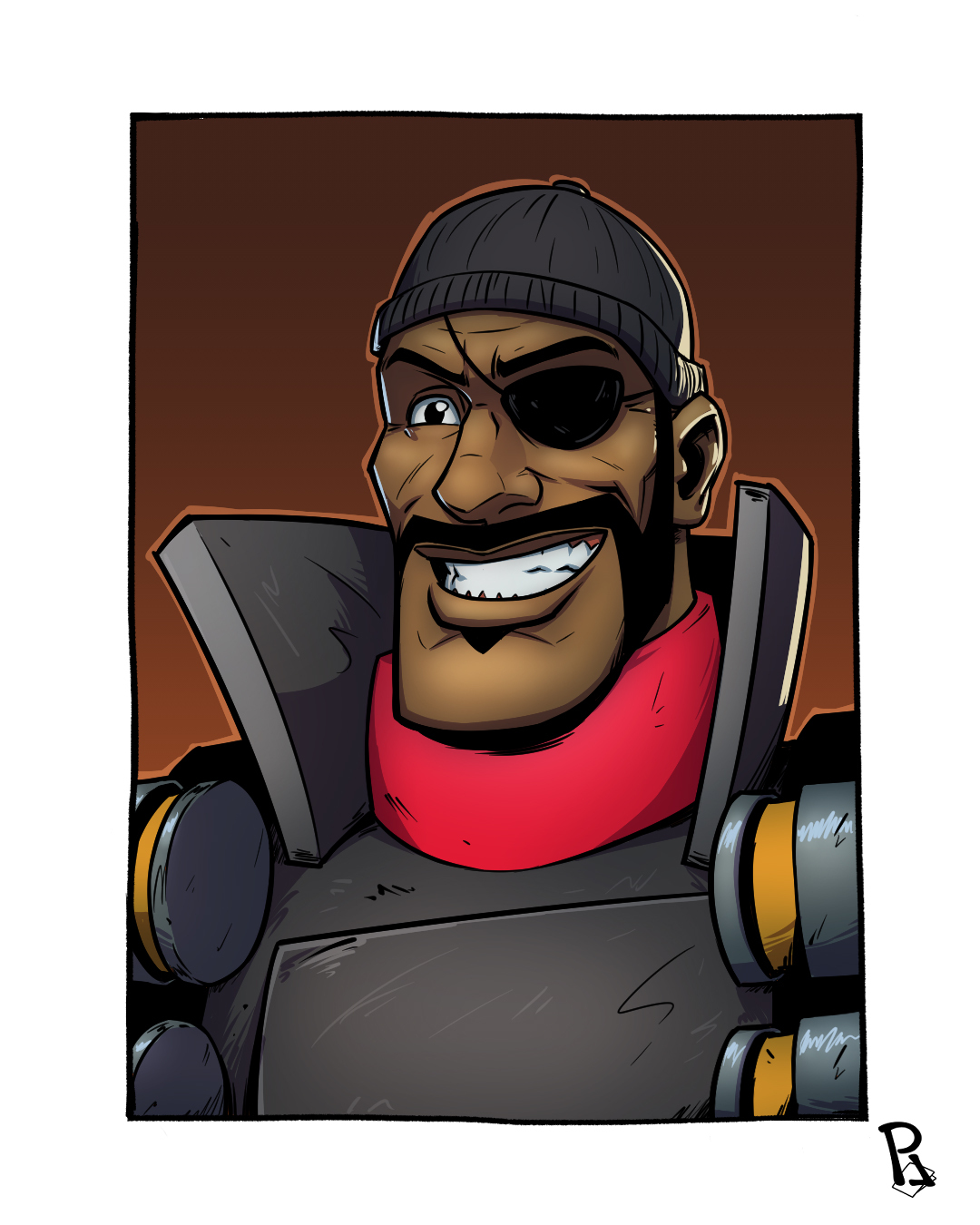 Art cards with characters - My, Art, Comics, Games, Team Fortress 2, The punisher, Marvel, Stalker, Bioshock Infinite, Elizabeth, Superheroes, Longpost