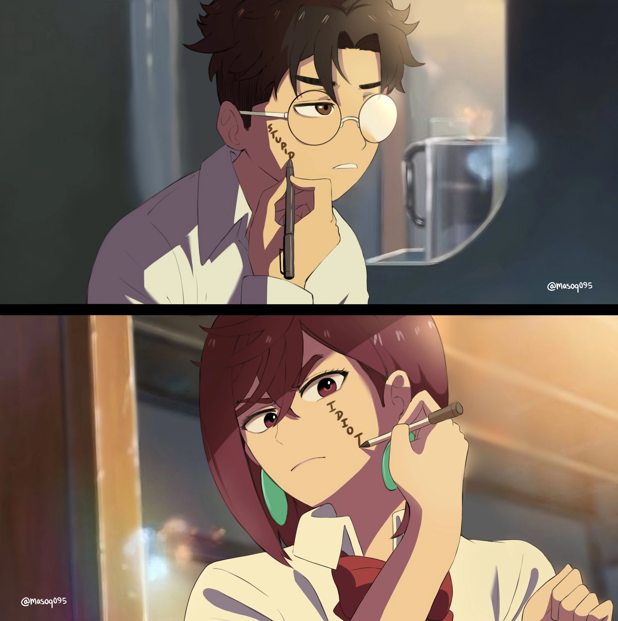 Dandadan - Dandadan, Ayase Momo, Anime, Art, Anime art, Twitter (link), Kimi no na wa, Takakura Ken