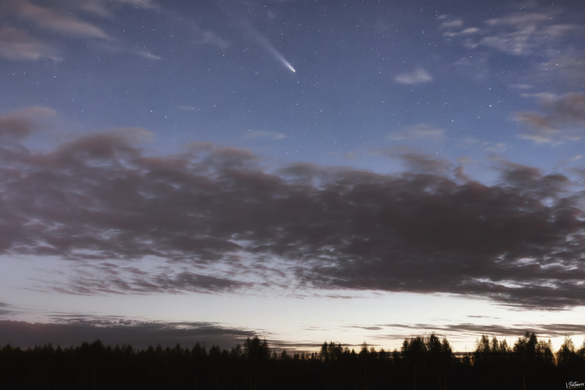 See you in 26,000 years - My, The photo, Nature, Sky, Night, Astrophoto, Stars, Comet, Starry sky, Night shooting, Beautiful view, Landscape