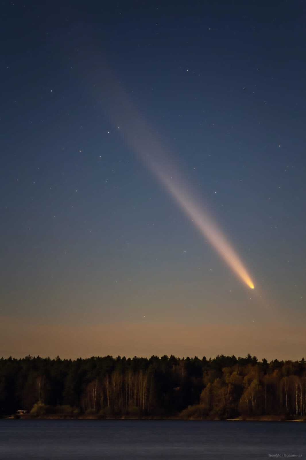 Comet - My, Comet, Kachkanar, Longpost, Astrophoto