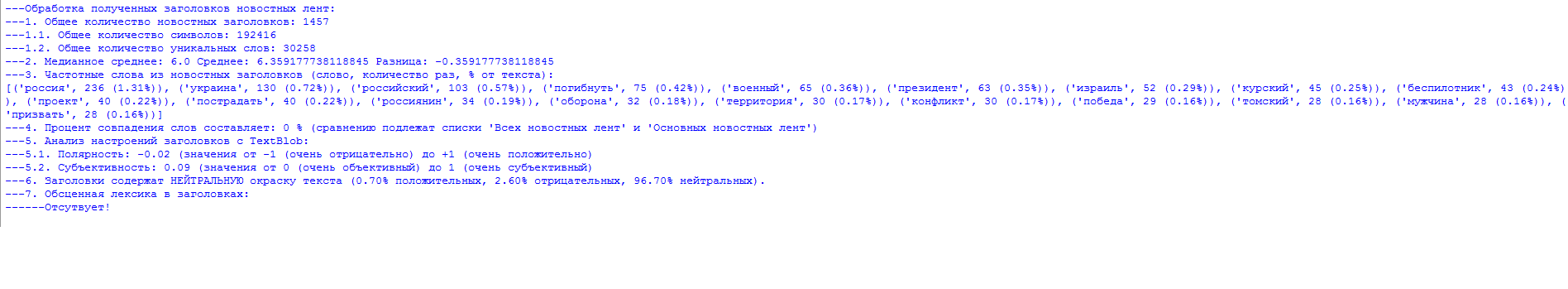 News analysis based on RSS parsing... - My, Observation, news, Parsing, Rss, Politics, Society, Longpost