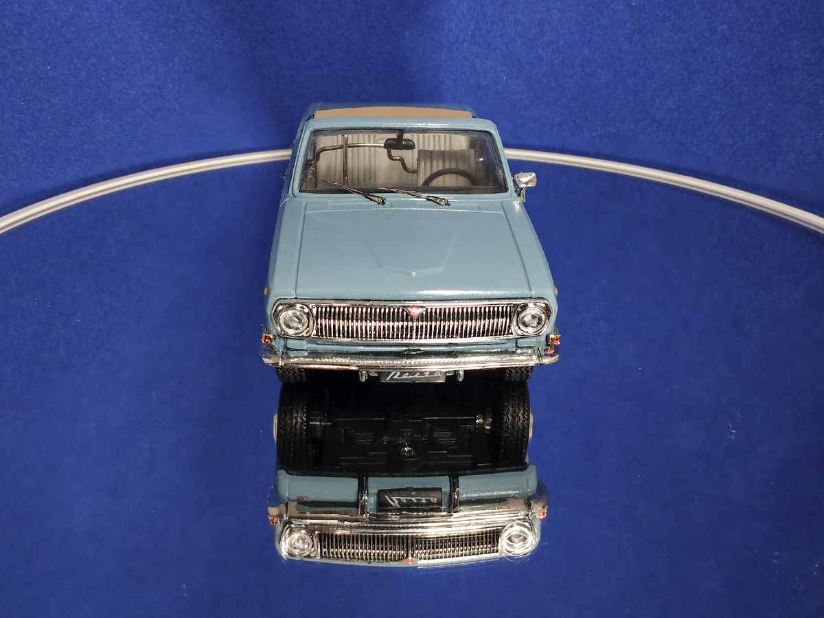 Electrified model of the GAZ-24 Volga parade car. Improvement of the project - My, Collecting, Scale model, Modeling, Collection, Retro car, Gaz-24 Volga, Stand modeling, Cabriolet, Painting miniatures, Electrification, Serzhik Modelist, Deagostini, 1:43, Domestic auto industry, 3D печать, Longpost