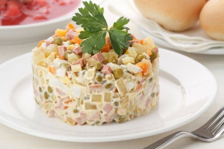 What if we also remember salads from the USSR? Which is your favorite? - Salad, Olivier salad, Longpost, Made in USSR, Recipe, Childhood, It used to be better