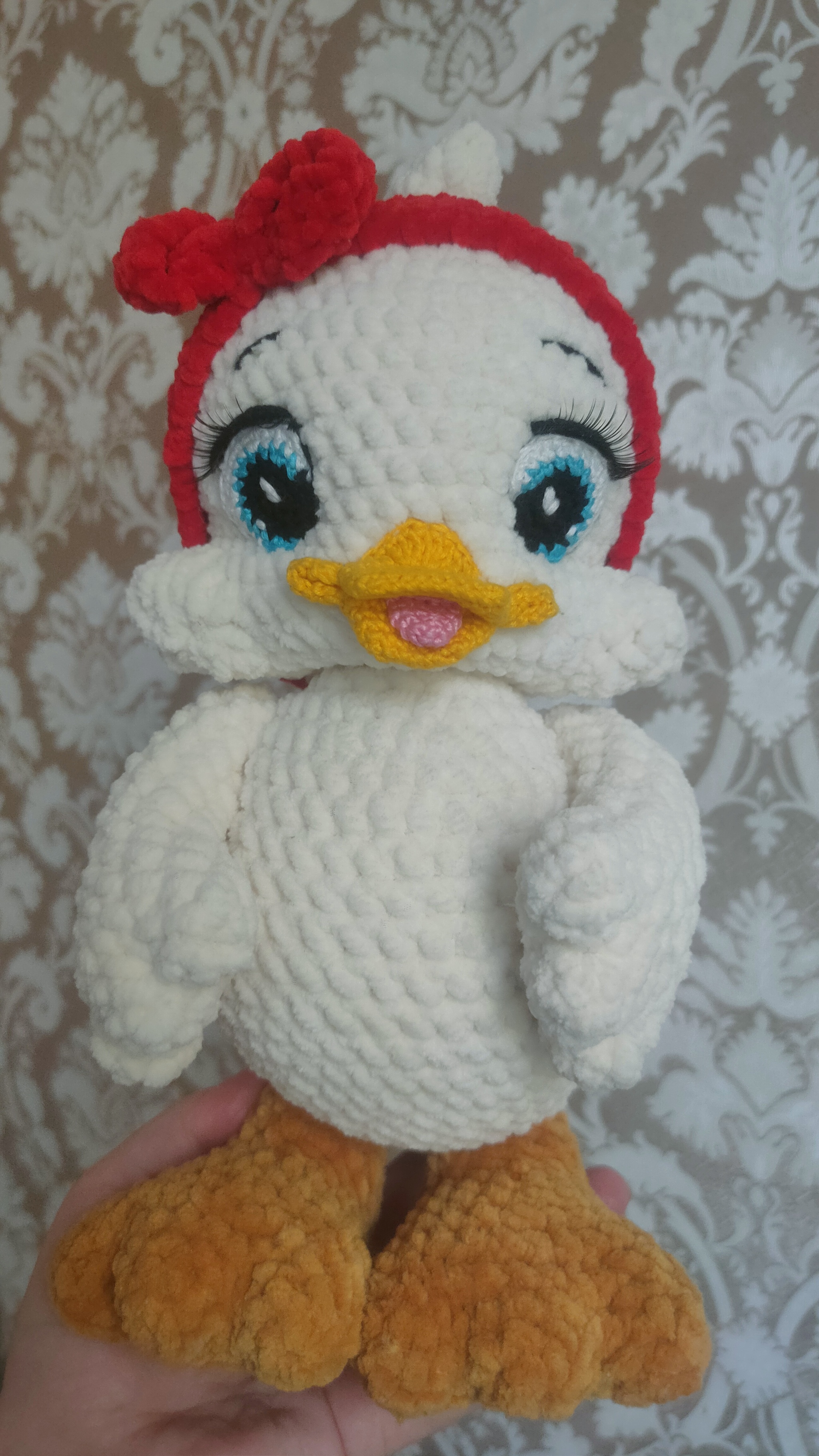 Duck ))) - My, Crochet, Amigurumi, Knitted toys, Ducklings, Plush Toys, Plush yarn, Needlework without process, Hobby, Creation, Handmade, Needlework, Longpost, With your own hands, Hook