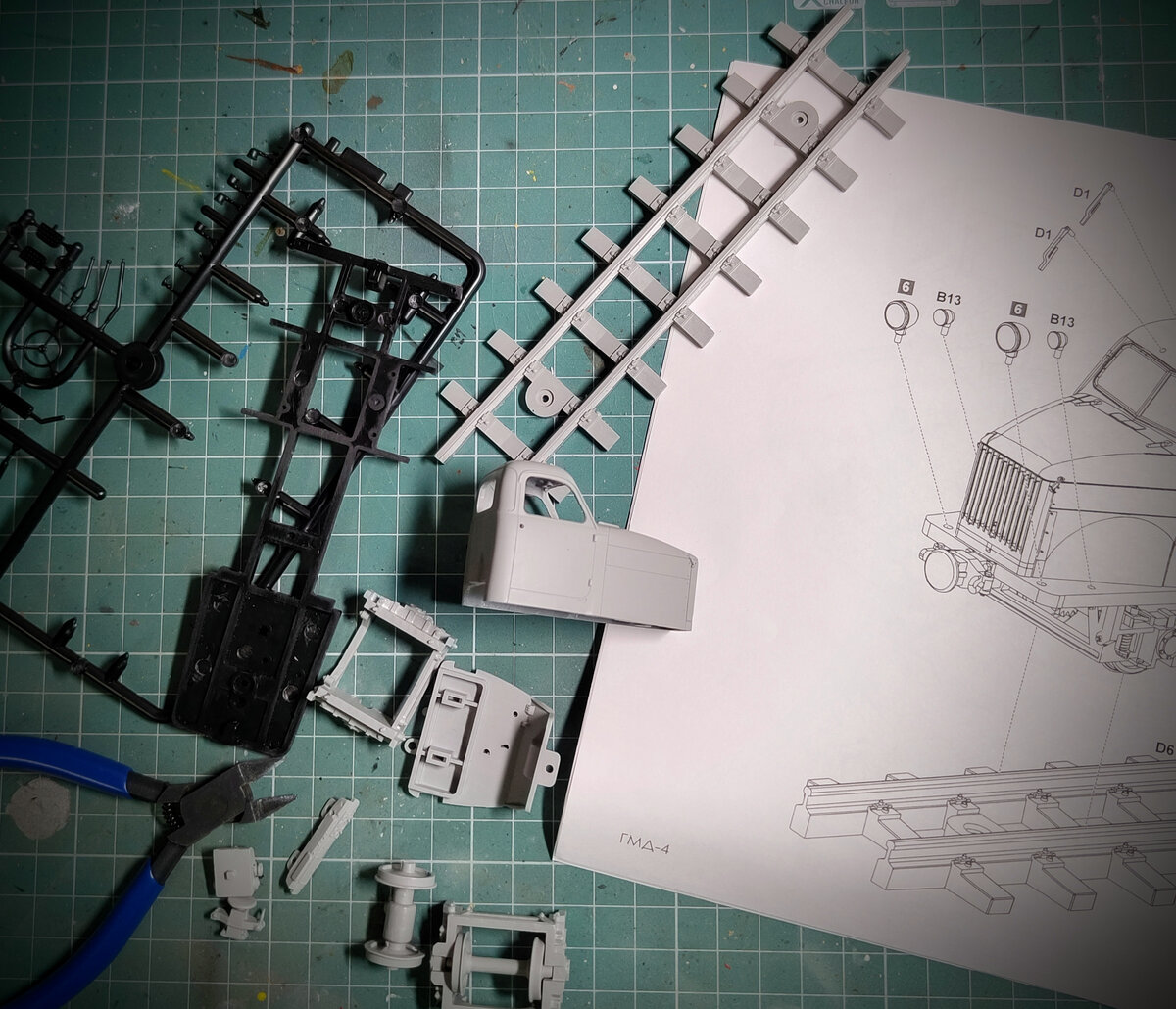 Дрезина ГМД-4 в масштабе 1:43 - Моделизм, Сборка, Хобби, Стендовый моделизм, Сборная модель, Масштабная модель, Набор, Товары, Яндекс Маркет, Длиннопост