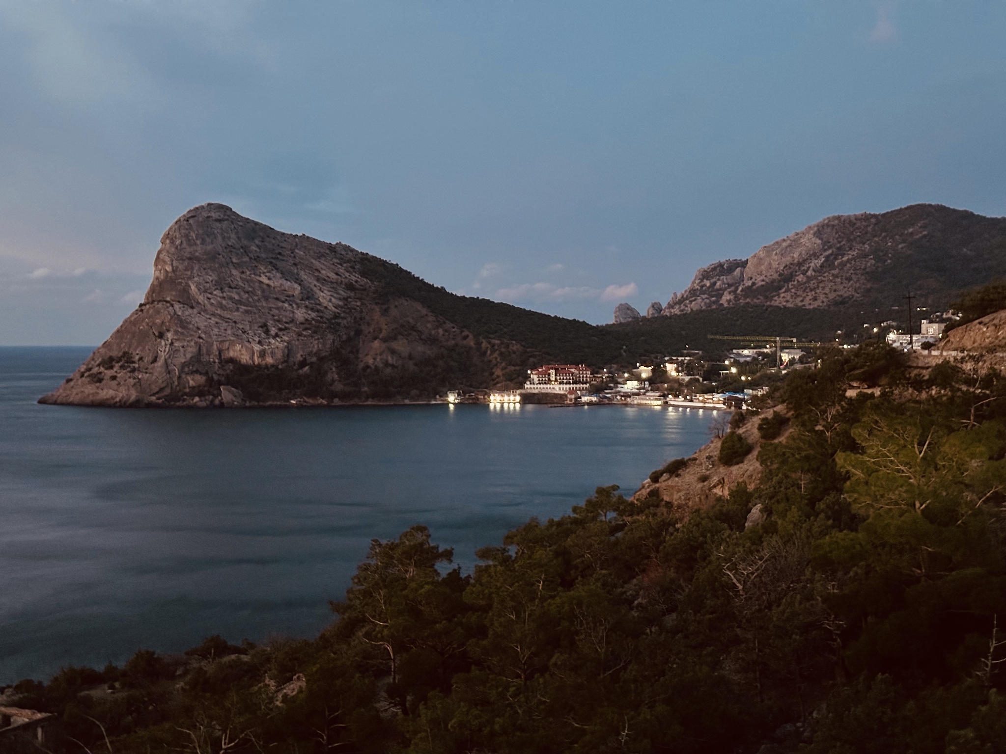 Morning village Novy Svet and its surroundings Crimea - My, Crimea, New World, Nature, Longpost