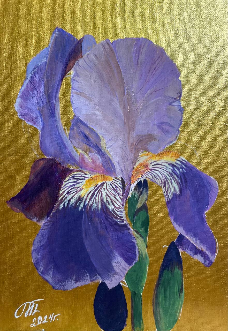 Iris - My, Acrylic, Painting, Paints