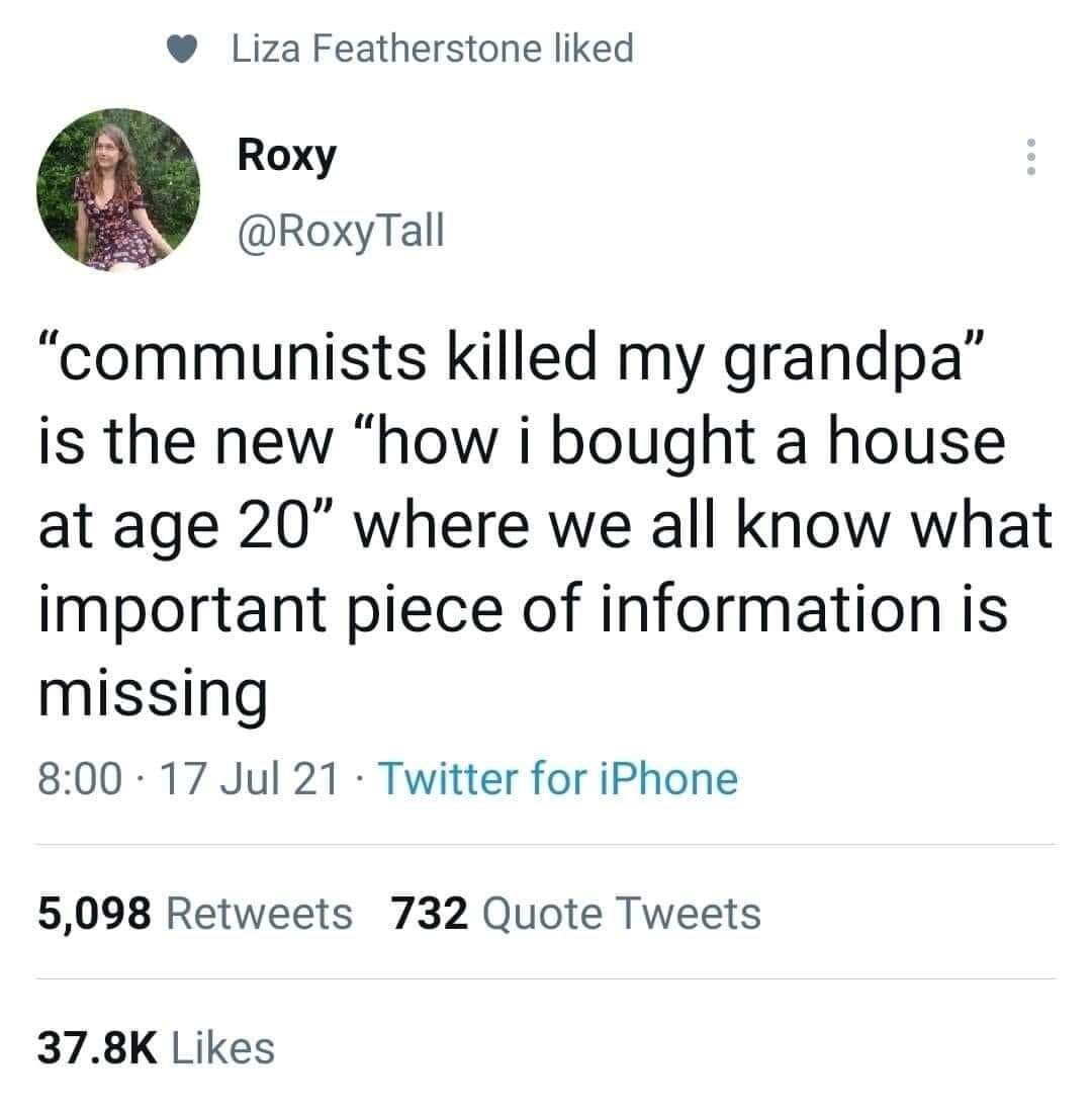 Communists Killed My Grandfather Is the New How I Bought a House at 20 - Something Is Missing from This Story - My, Politics, Telegram (link), Communism, Repression