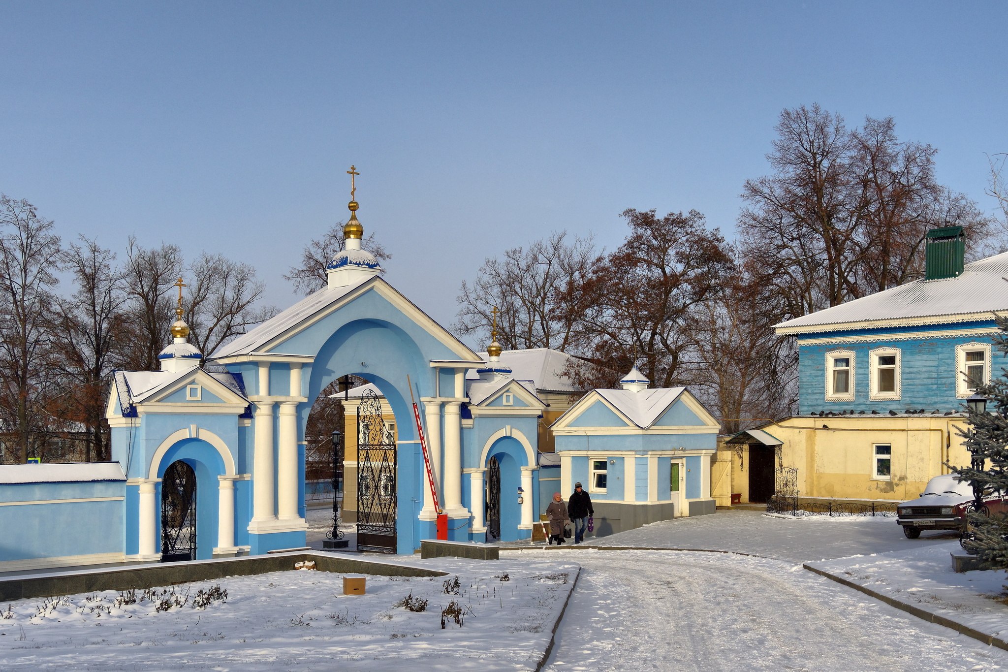 Задонский Рождество-Богородицкий монастырь - Моё, Фотография, Монастырь, Задонск, Липецкая область, Январь, Длиннопост