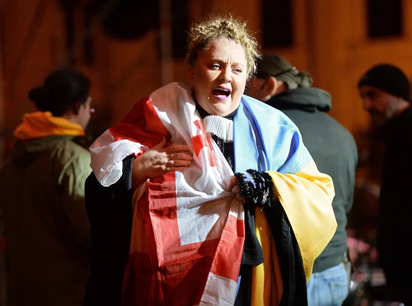 Thousands of people took to the streets in Tbilisi for a rally titled “Georgia chooses the European Union” - Politics, Georgia, Rally, European Union, Longpost