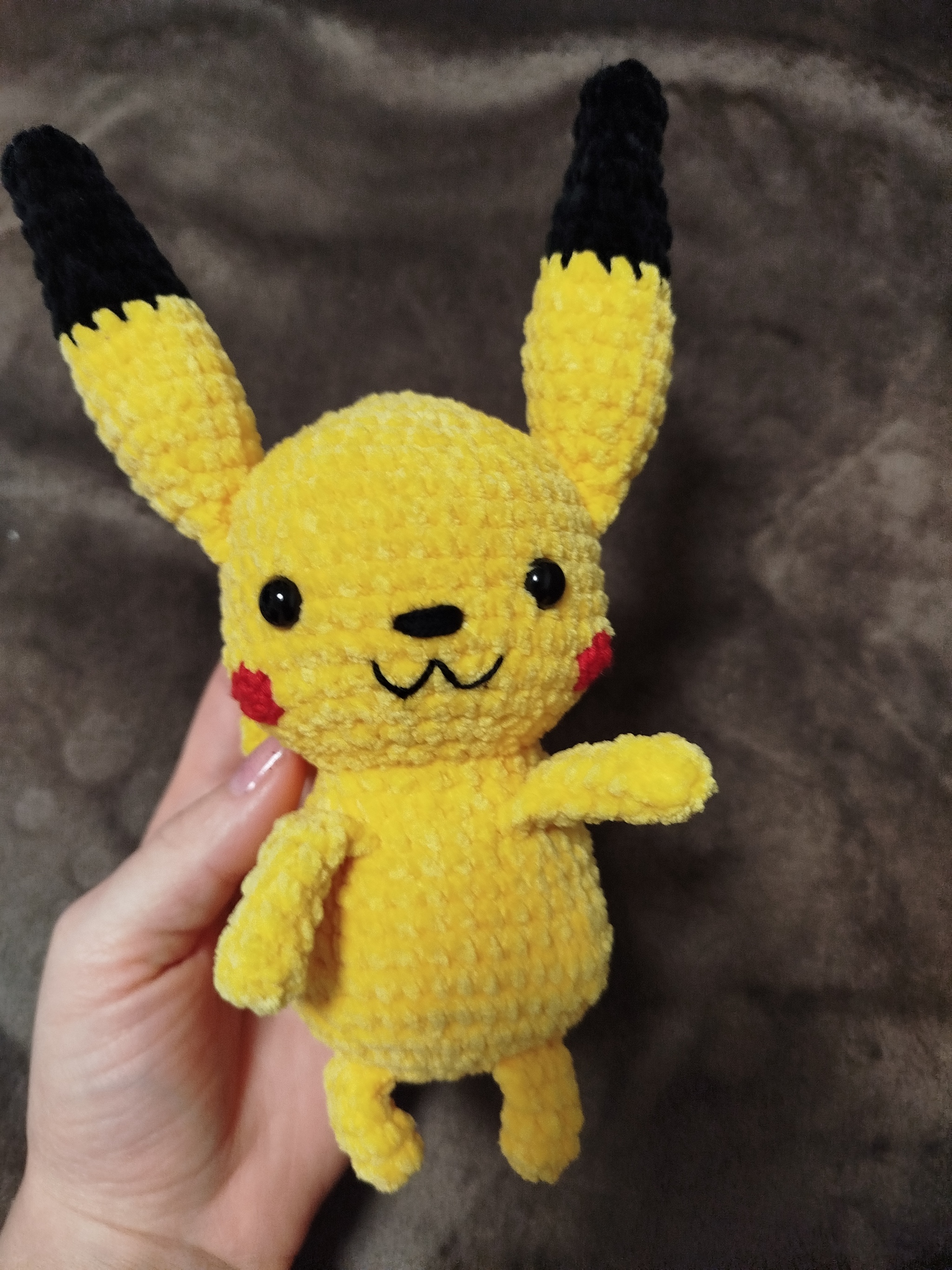 Pikachu - My, Needlework, Amigurumi, Plush Toys, Longpost