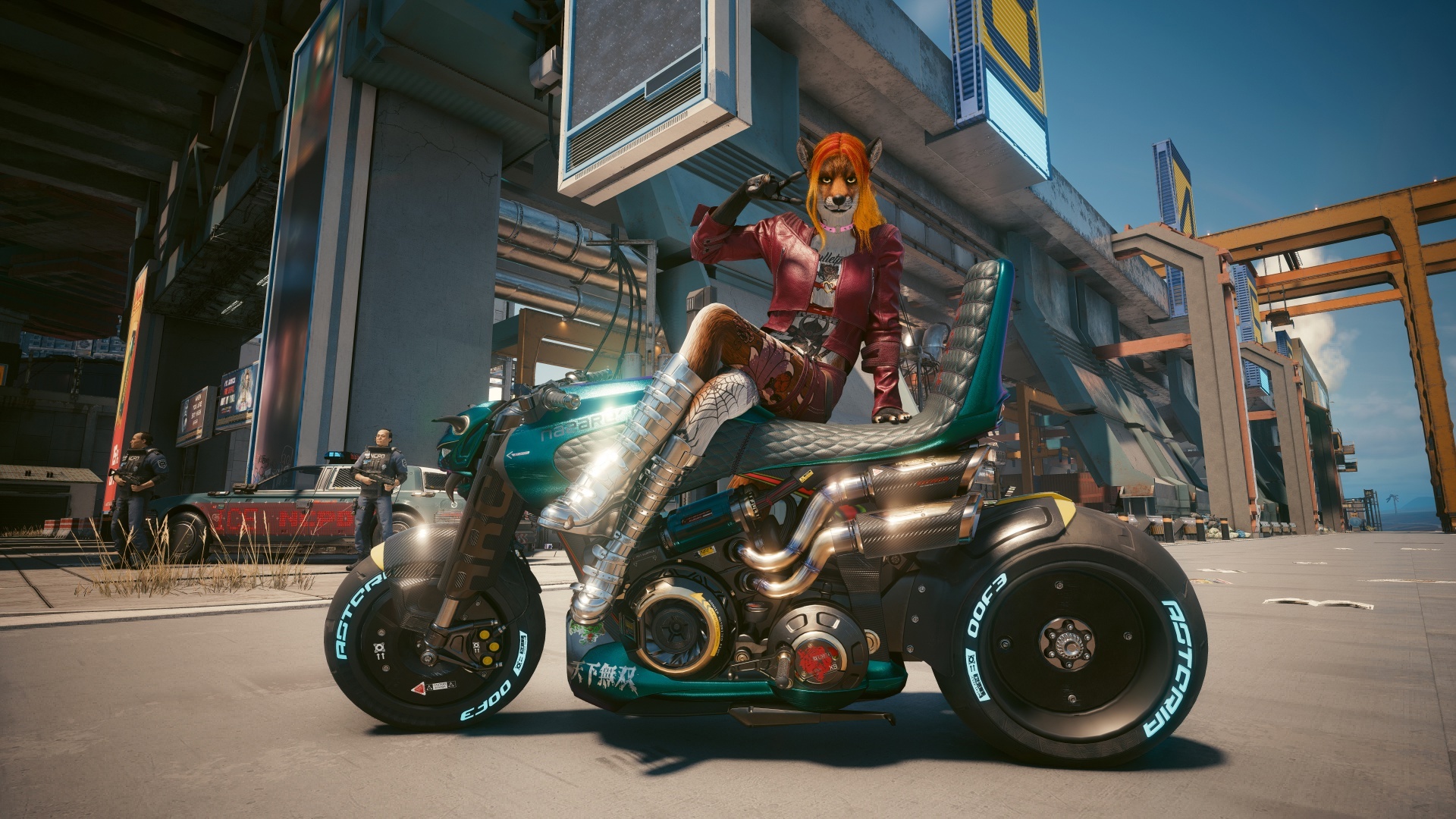 Furries in Cyberpunk 2077 #22 Foxy V Biosculpted Exotics Mod + Biosculpted Exotics Retexture and Fixes - My, Furry, Cyberpunk 2077, Screenshot, Fashion, Longpost, Fox, Furry fox