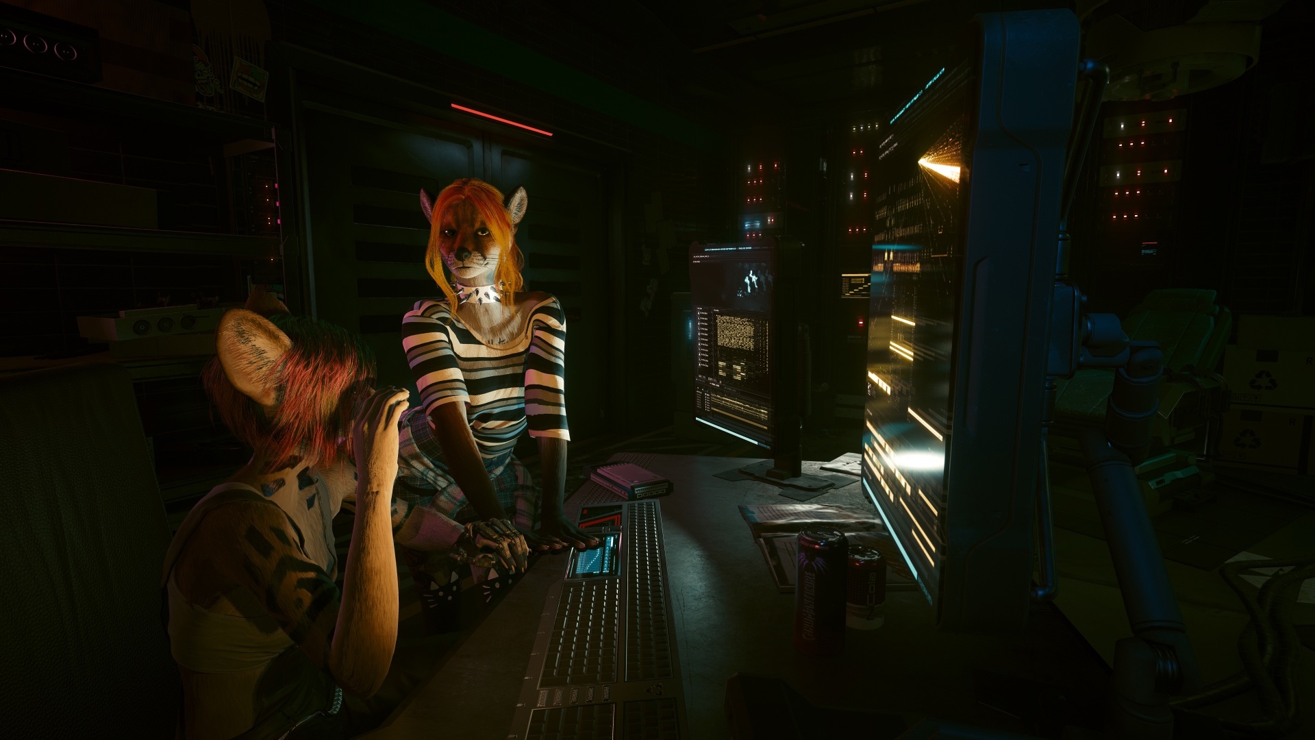 Furries in Cyberpunk 2077 #22 Foxy V Biosculpted Exotics Mod + Biosculpted Exotics Retexture and Fixes - My, Furry, Cyberpunk 2077, Screenshot, Fashion, Longpost, Fox, Furry fox