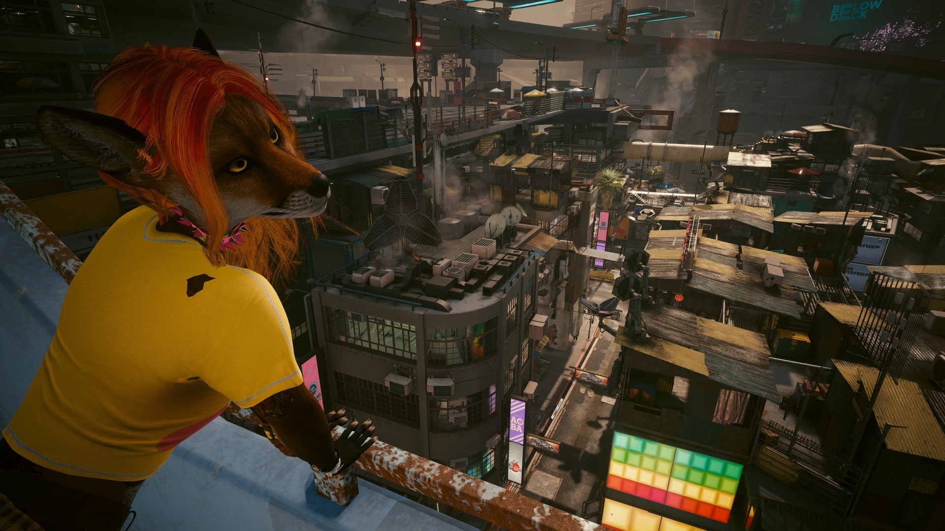 Furries in Cyberpunk 2077 #22 Foxy V Biosculpted Exotics Mod + Biosculpted Exotics Retexture and Fixes - My, Furry, Cyberpunk 2077, Screenshot, Fashion, Longpost, Fox, Furry fox