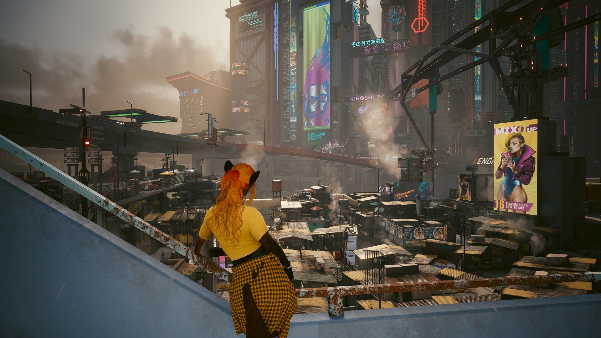 Furries in Cyberpunk 2077 #22 Foxy V Biosculpted Exotics Mod + Biosculpted Exotics Retexture and Fixes - My, Furry, Cyberpunk 2077, Screenshot, Fashion, Longpost, Fox, Furry fox