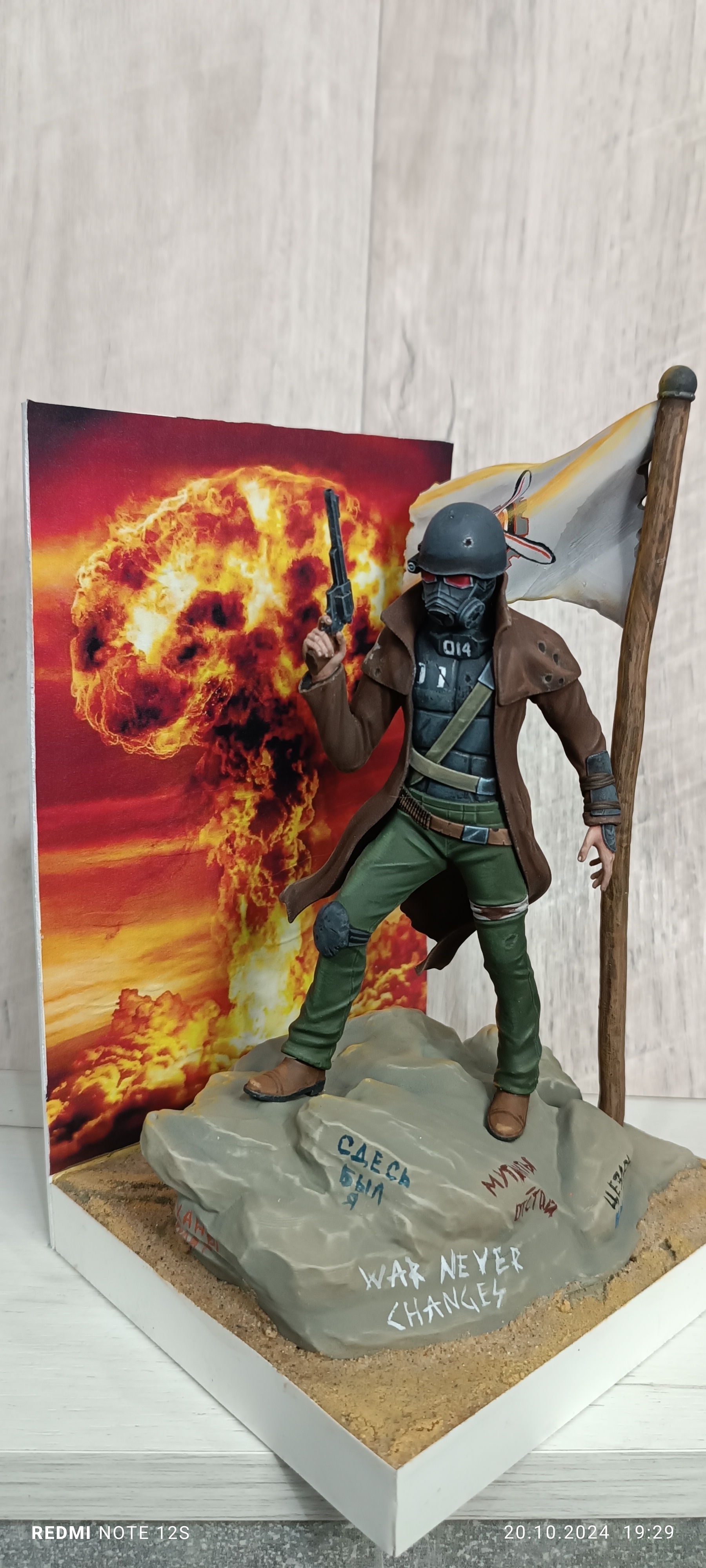 NCR Ranger - My, Painting miniatures, Modeling, Painting, Figurines, Miniature, Fallout: New Vegas, Longpost