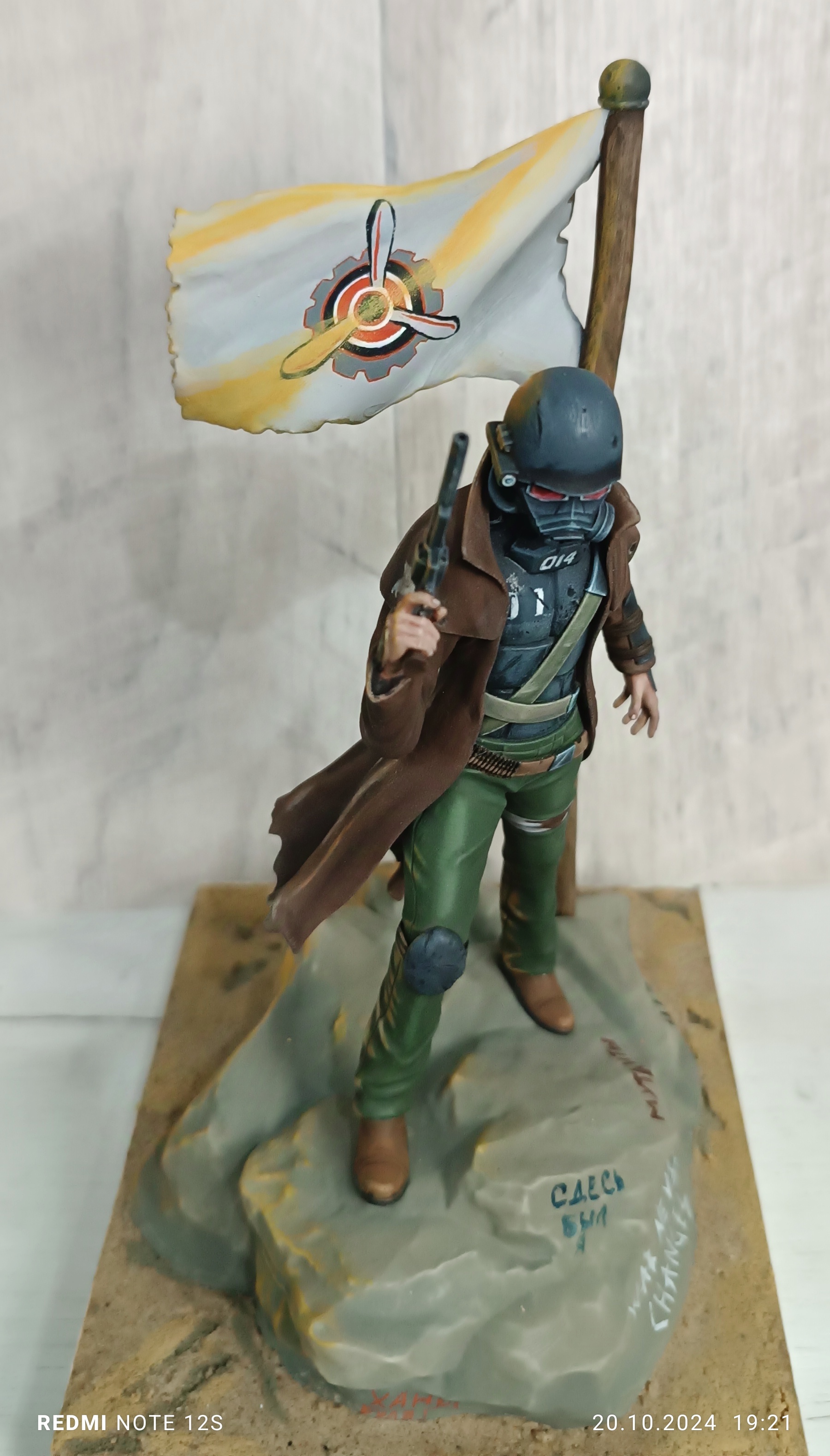 NCR Ranger - My, Painting miniatures, Modeling, Painting, Figurines, Miniature, Fallout: New Vegas, Longpost