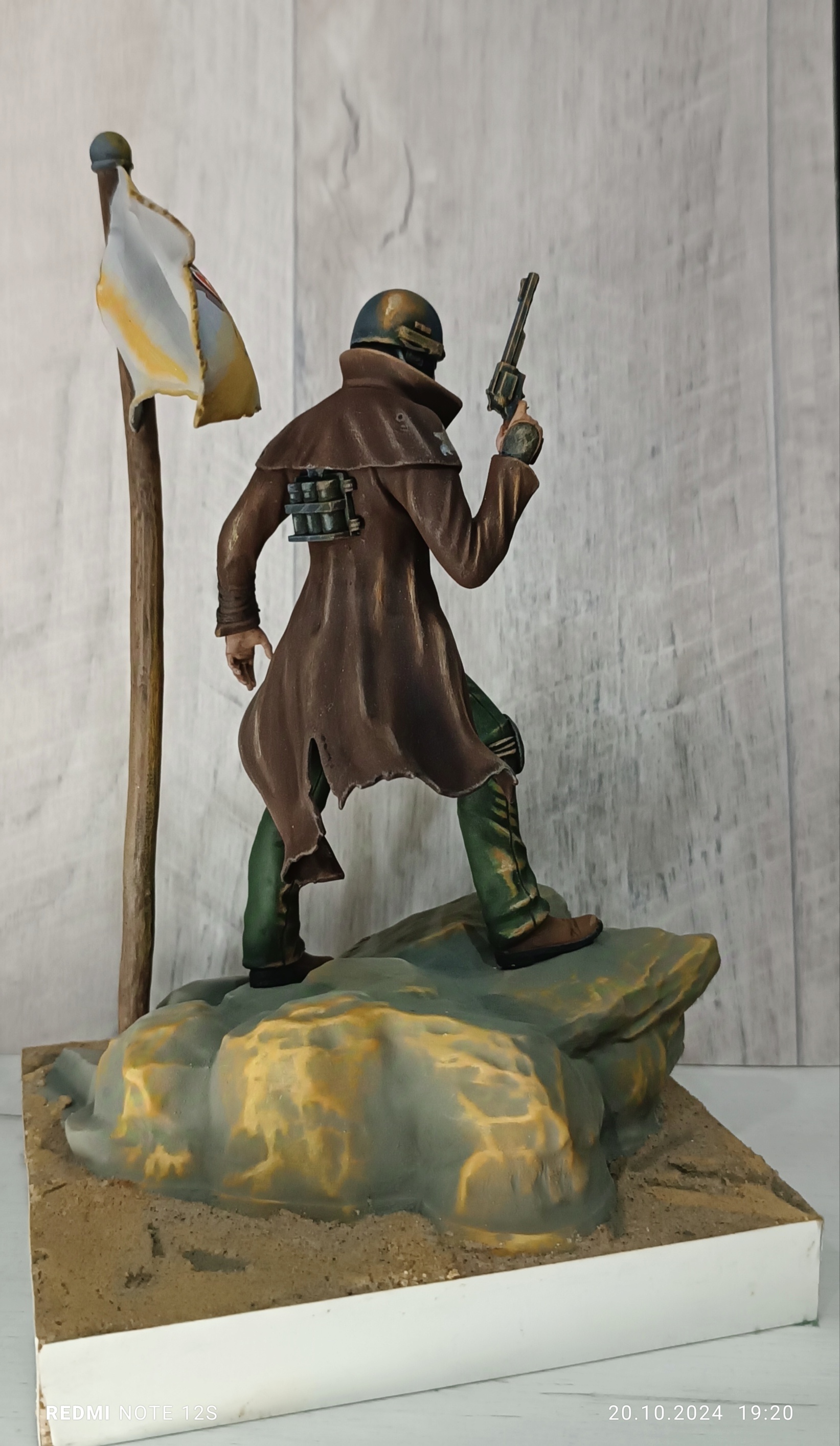 NCR Ranger - My, Painting miniatures, Modeling, Painting, Figurines, Miniature, Fallout: New Vegas, Longpost