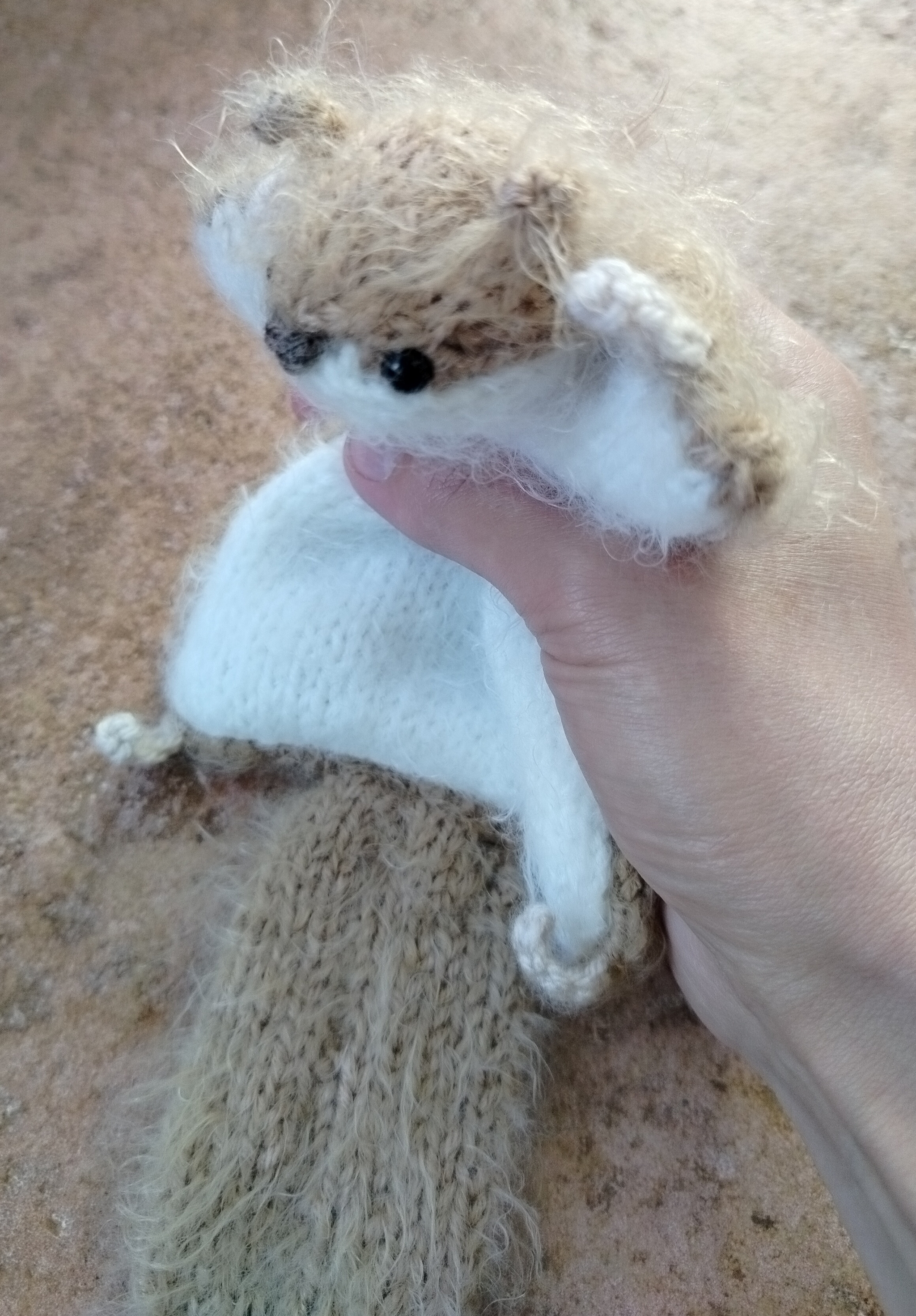 New addition to the family - My, With your own hands, Knitting, Amigurumi, For children, Interior, New items, Toys, Knitted toys, Berries, Mouse, Squirrel, Flying squirrel, Creation, Needlework, Soft toy, Fluffy, Yarn, For home, Alan, Illustrations, Longpost