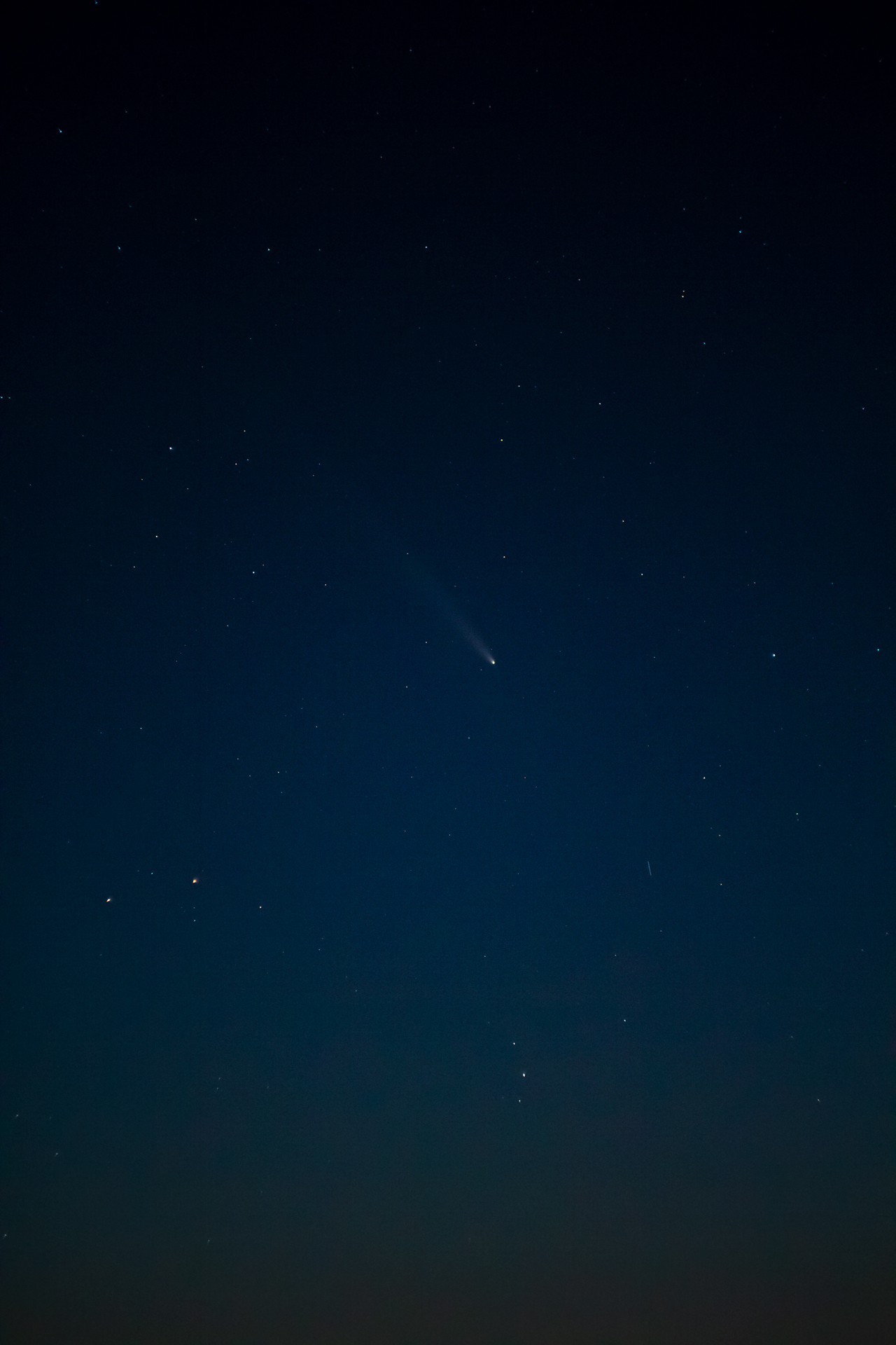 Comet C/2023 A3 Tsuchinshan-ATLAS - My, Comet, Astronomy, Astrophoto, Night, Longpost