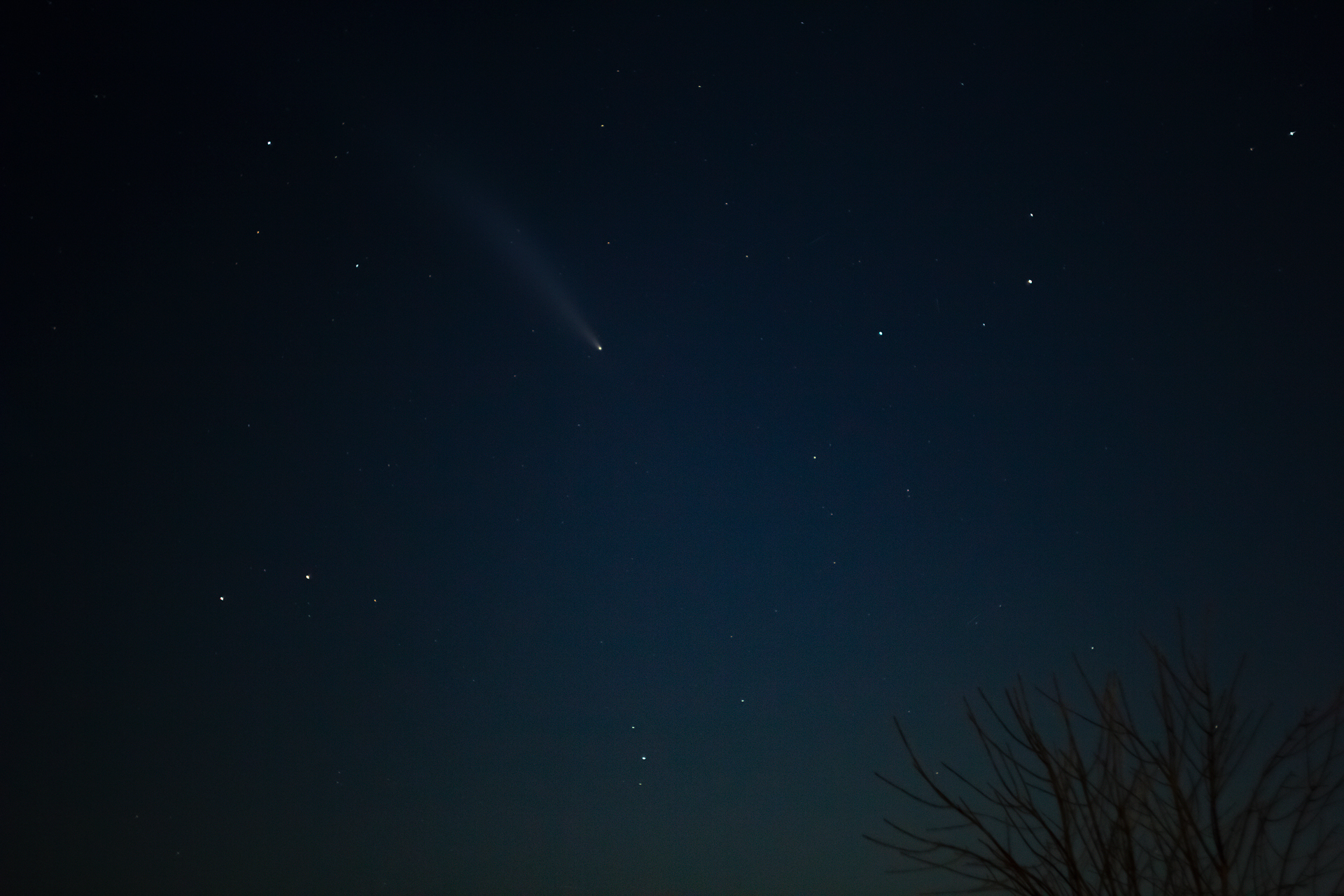 Comet C/2023 A3 Tsuchinshan-ATLAS - My, Comet, Astronomy, Astrophoto, Night, Longpost