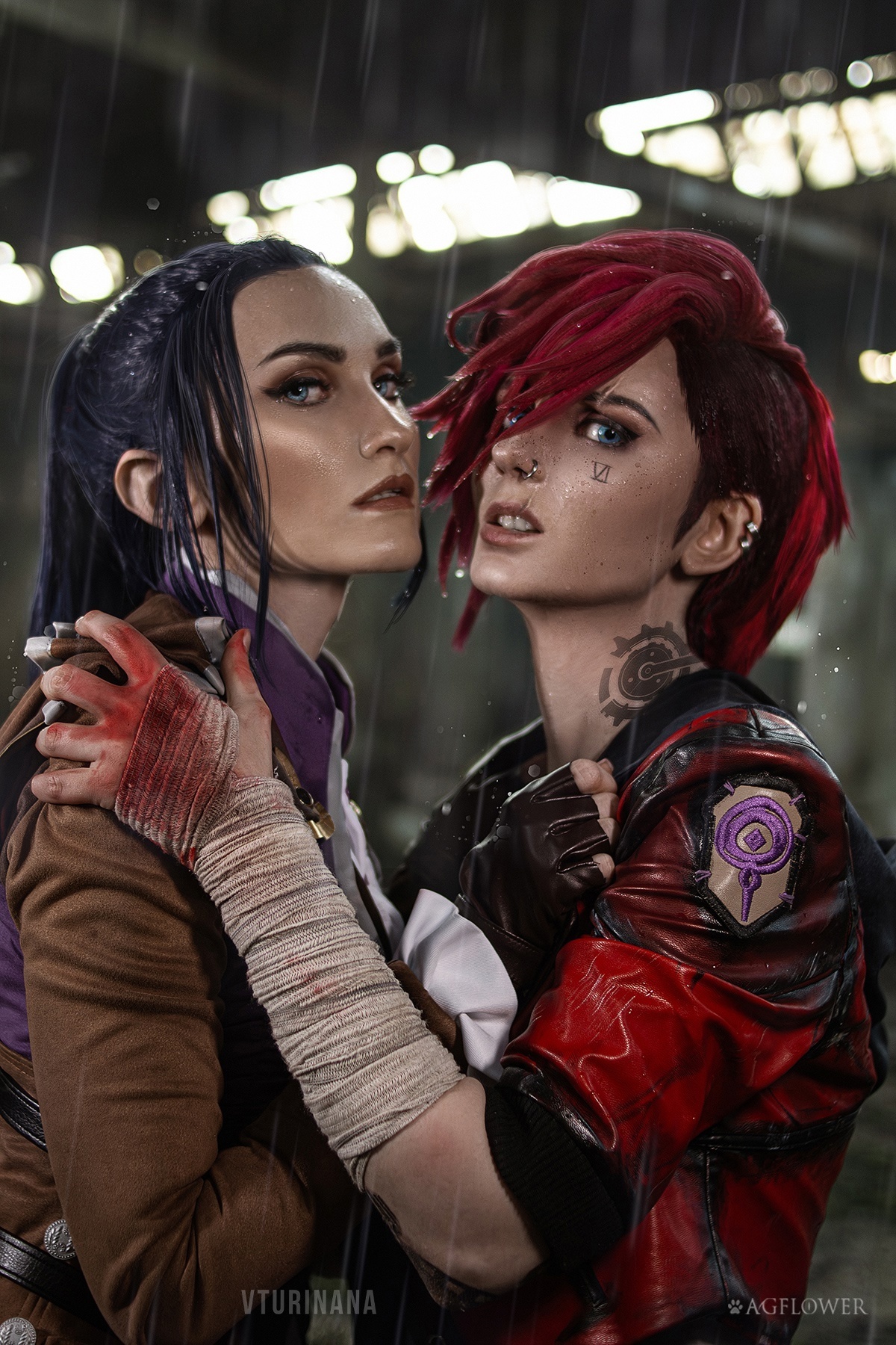 Vi and Caitlyn - Косплееры, Косплей, Фотография, Фотосессия, VI, Caitlyn (LoL), League of Legends, Длиннопост, Arcane