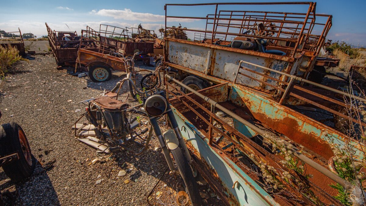 Cars, buses and motorcycles have been rusting in a field since 1974. Why haven't they been stolen? - My, Abandoned, Travels, Local history, sights, The photo, Cyprus, Longpost